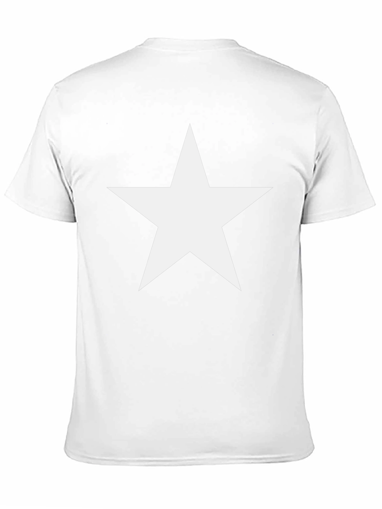 Bold Star Graphic Tee - Classic Black Cotton Shirt