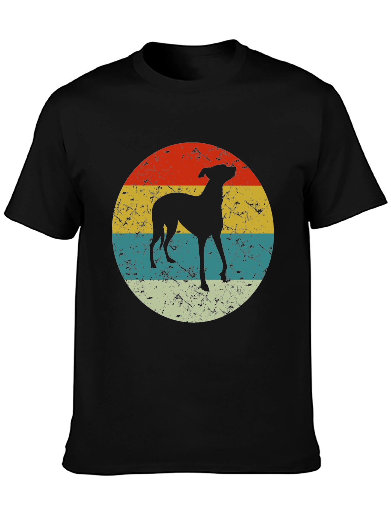 Retro Dog Silhouette Graphic Tee
