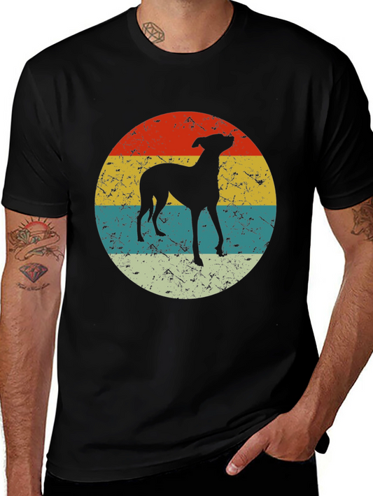 Retro Dog Silhouette Graphic Tee