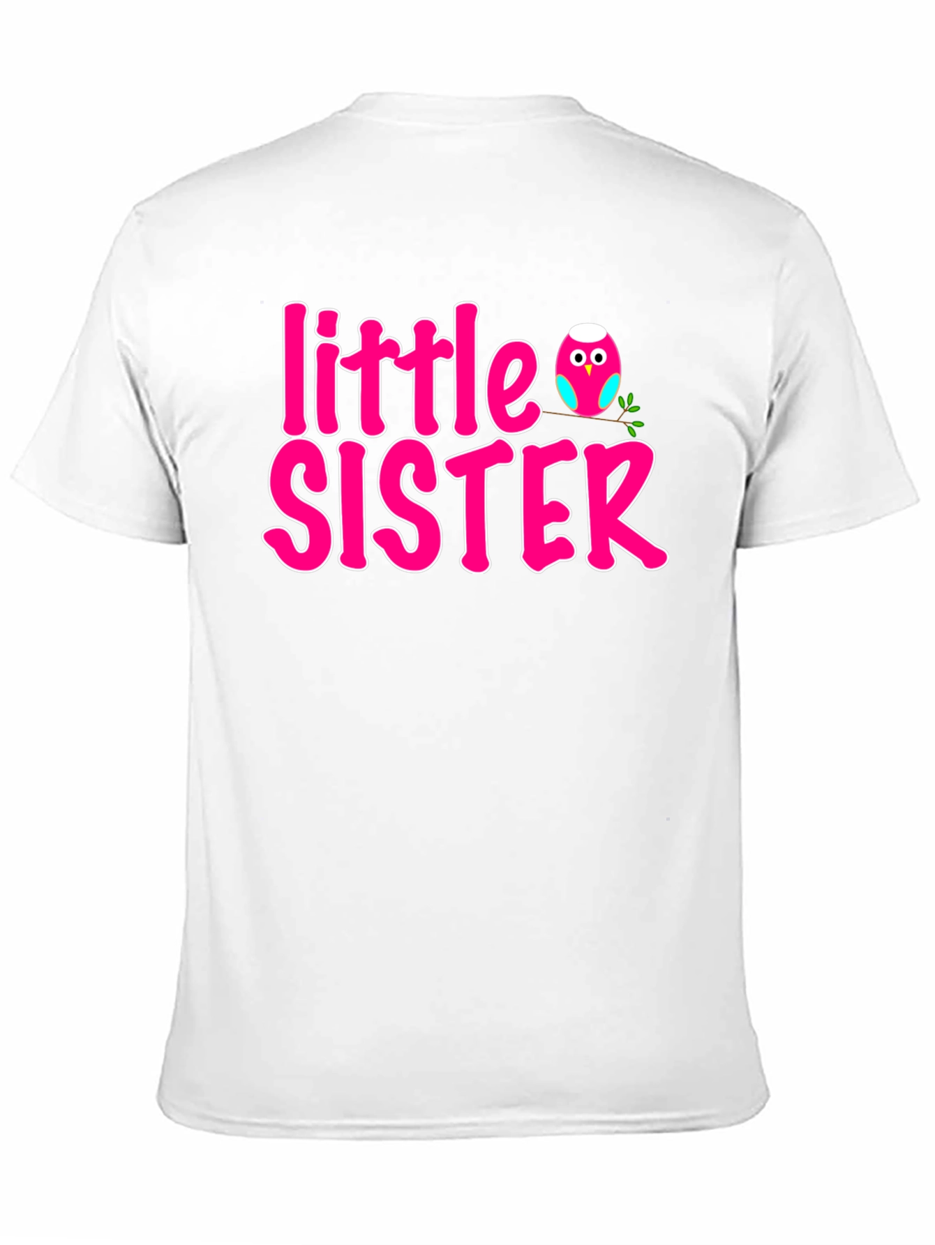 Little Sister Pink Owl T-Shirt