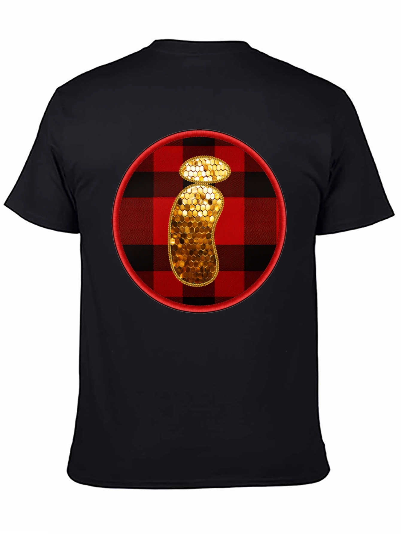 Plaid Letter i Graphic Tee