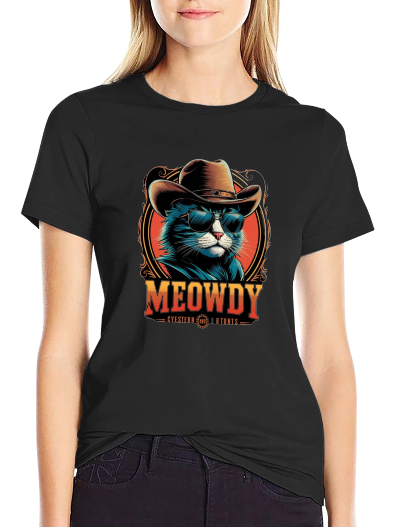 Meowdy Western Cat T-Shirt