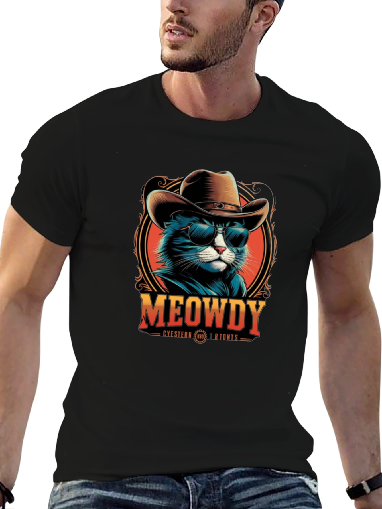 Meowdy Western Cat T-Shirt