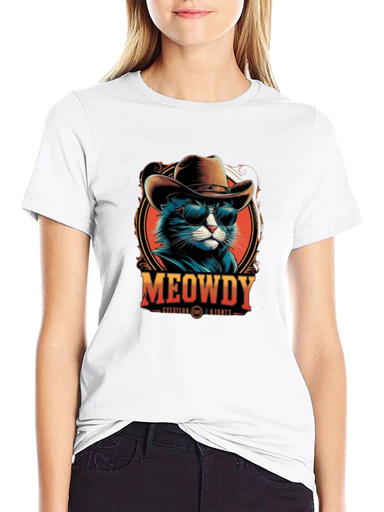 Meowdy Western Cat T-Shirt