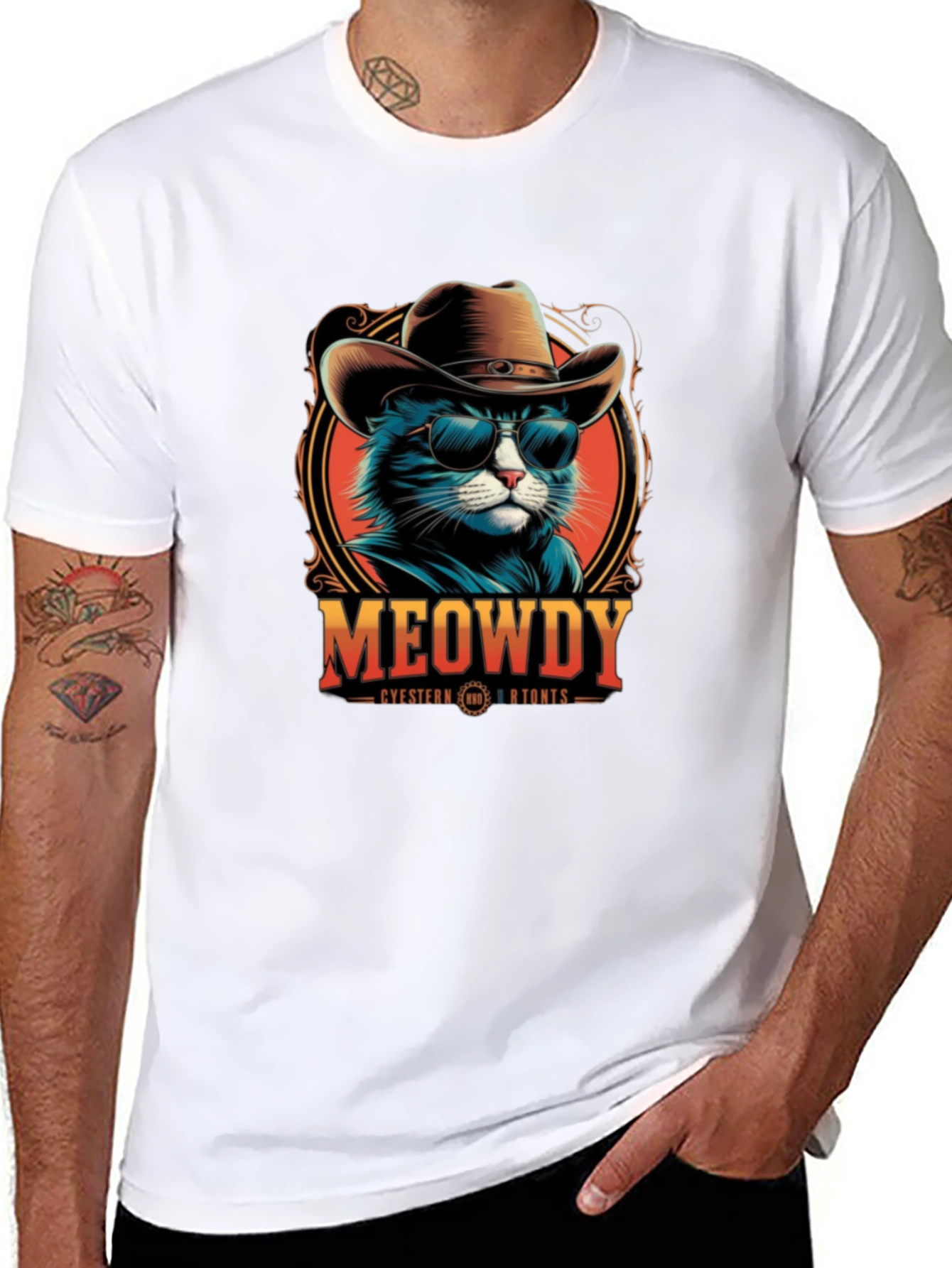 Meowdy Western Cat T-Shirt