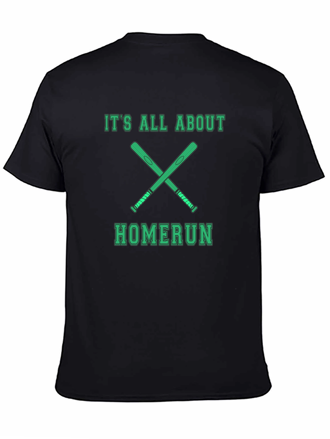 Homerun Baseball Graphic Tee - Mens Black Shirt