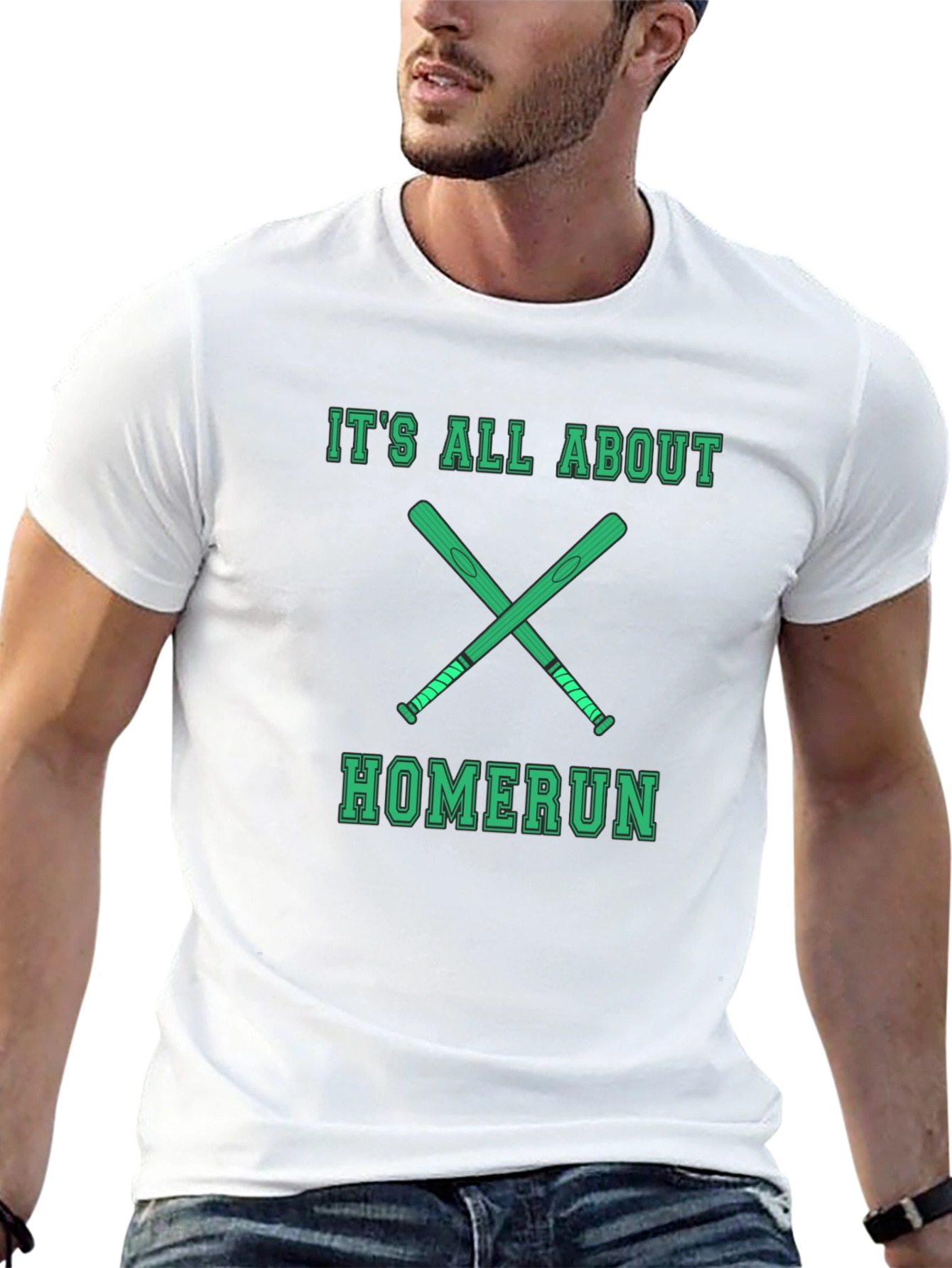 Homerun Baseball Graphic Tee - Mens Black Shirt