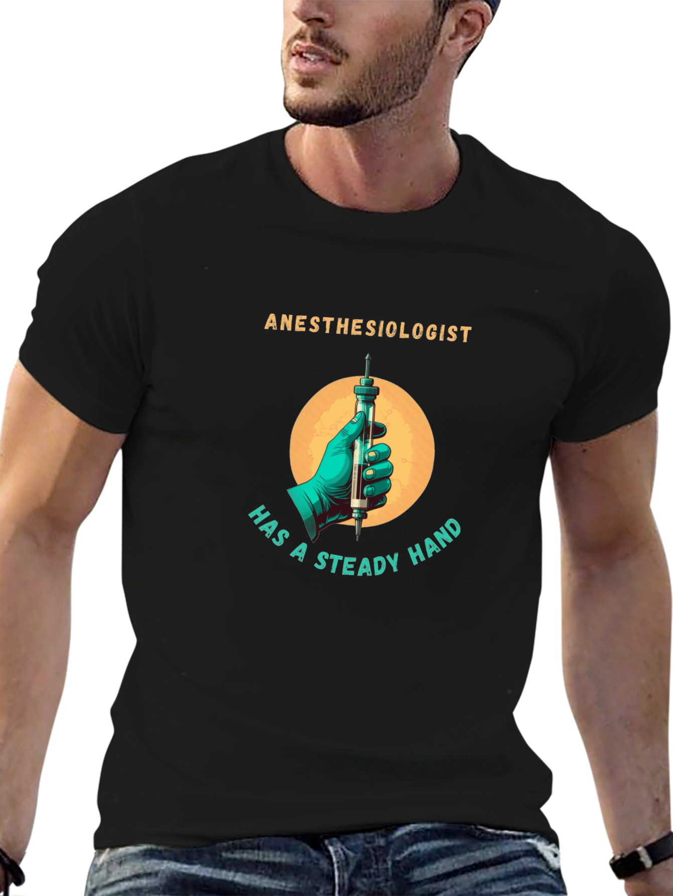 Anesthesiologist Steady Hand Graphic Tee