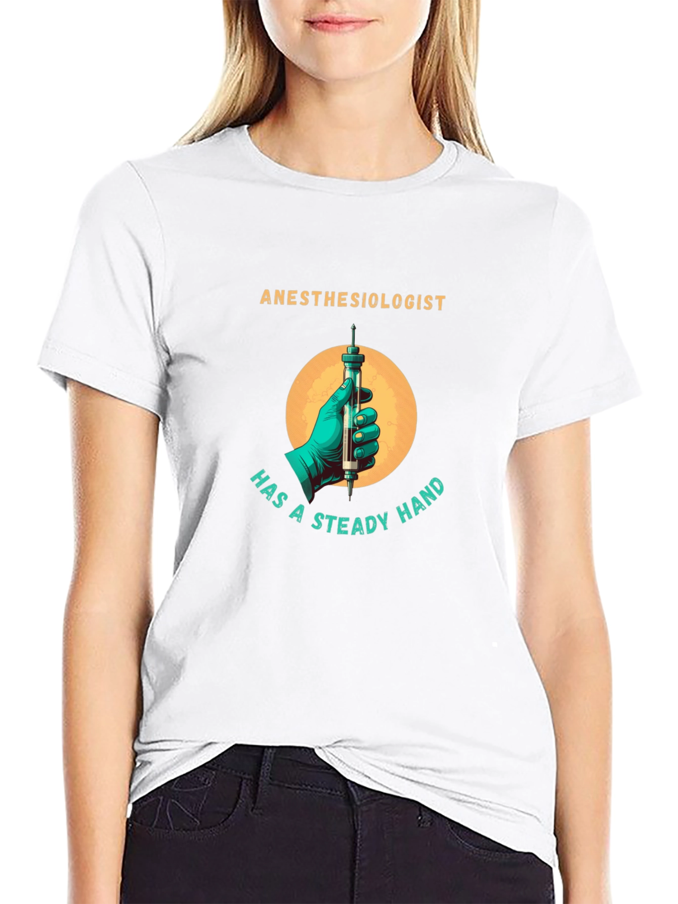 Anesthesiologist Steady Hand Graphic Tee