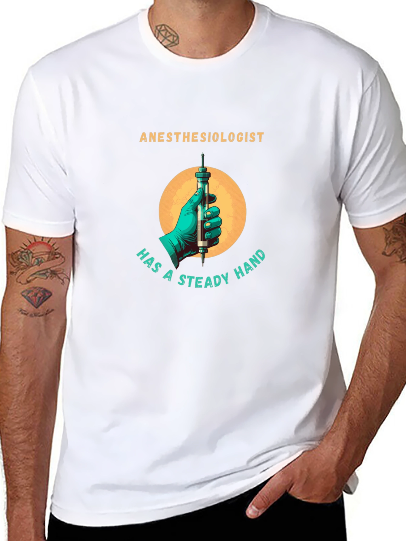 Anesthesiologist Steady Hand Graphic Tee