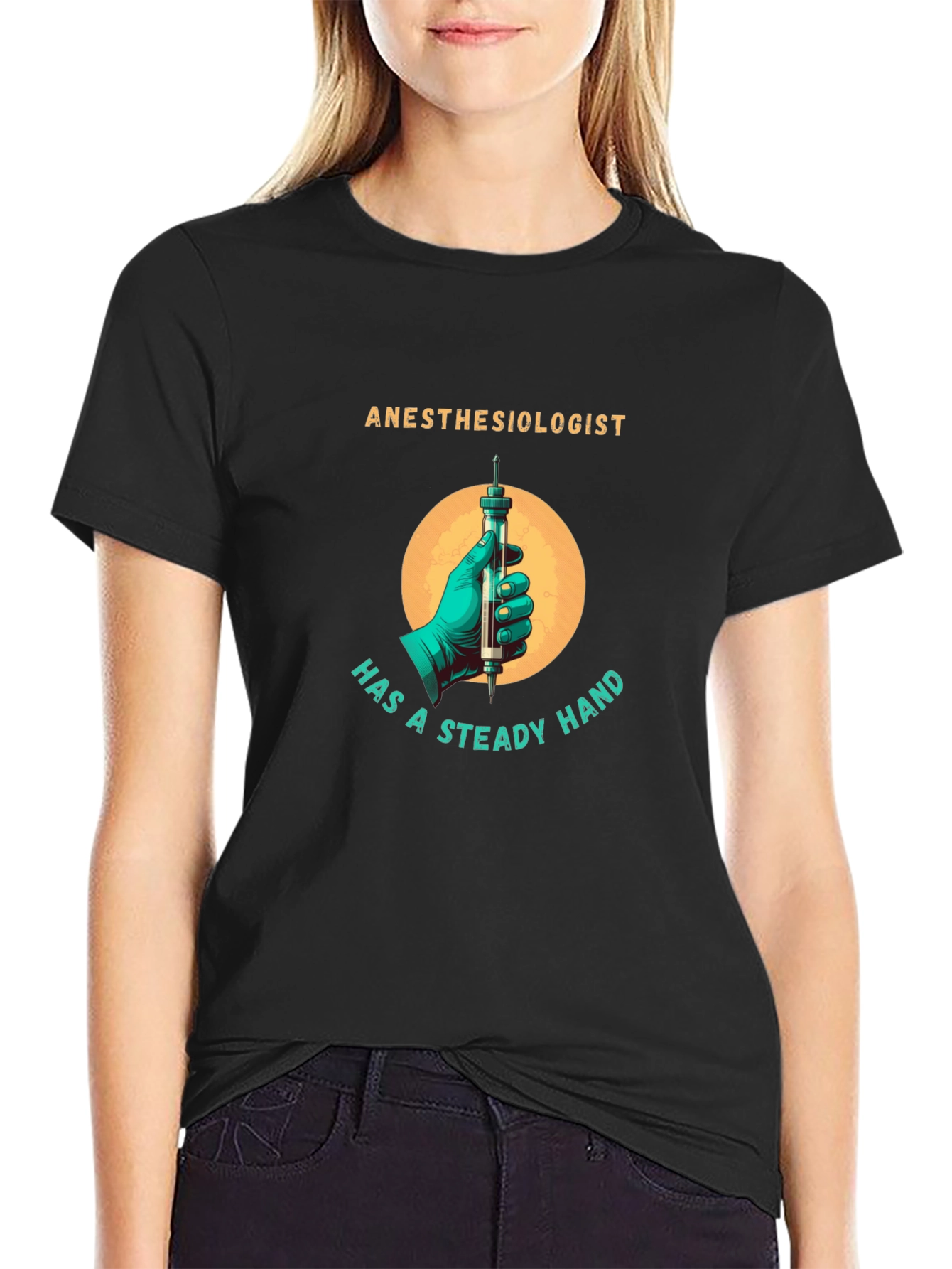 Anesthesiologist Steady Hand Graphic Tee