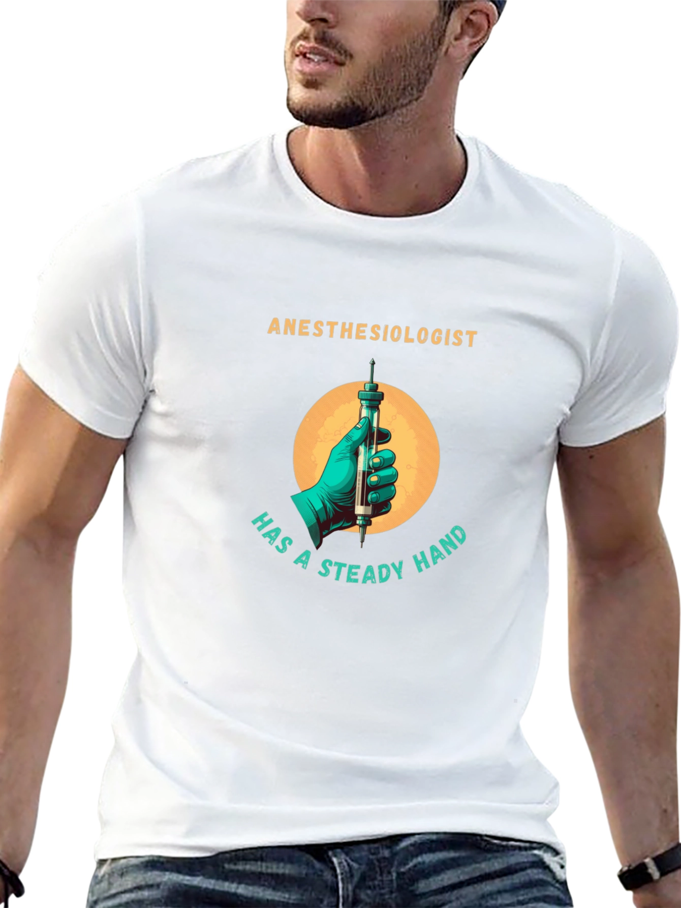 Anesthesiologist Steady Hand Graphic Tee