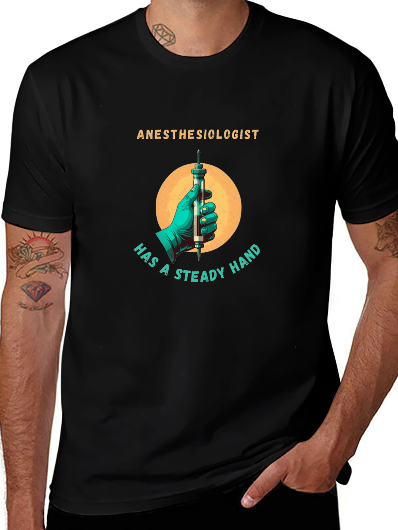Anesthesiologist Steady Hand Graphic Tee