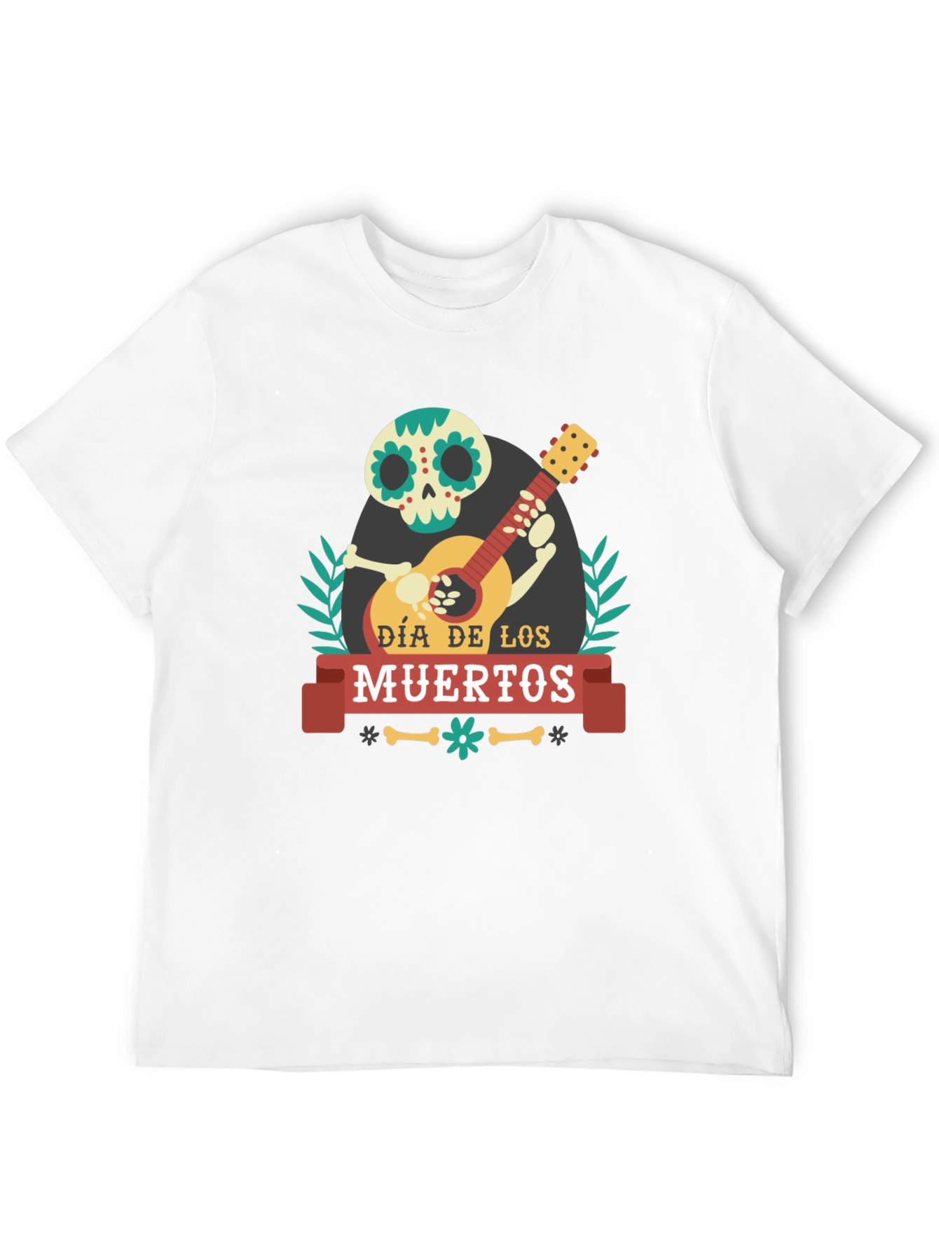 Dia de los Muertos Skeleton Guitar T-Shirt