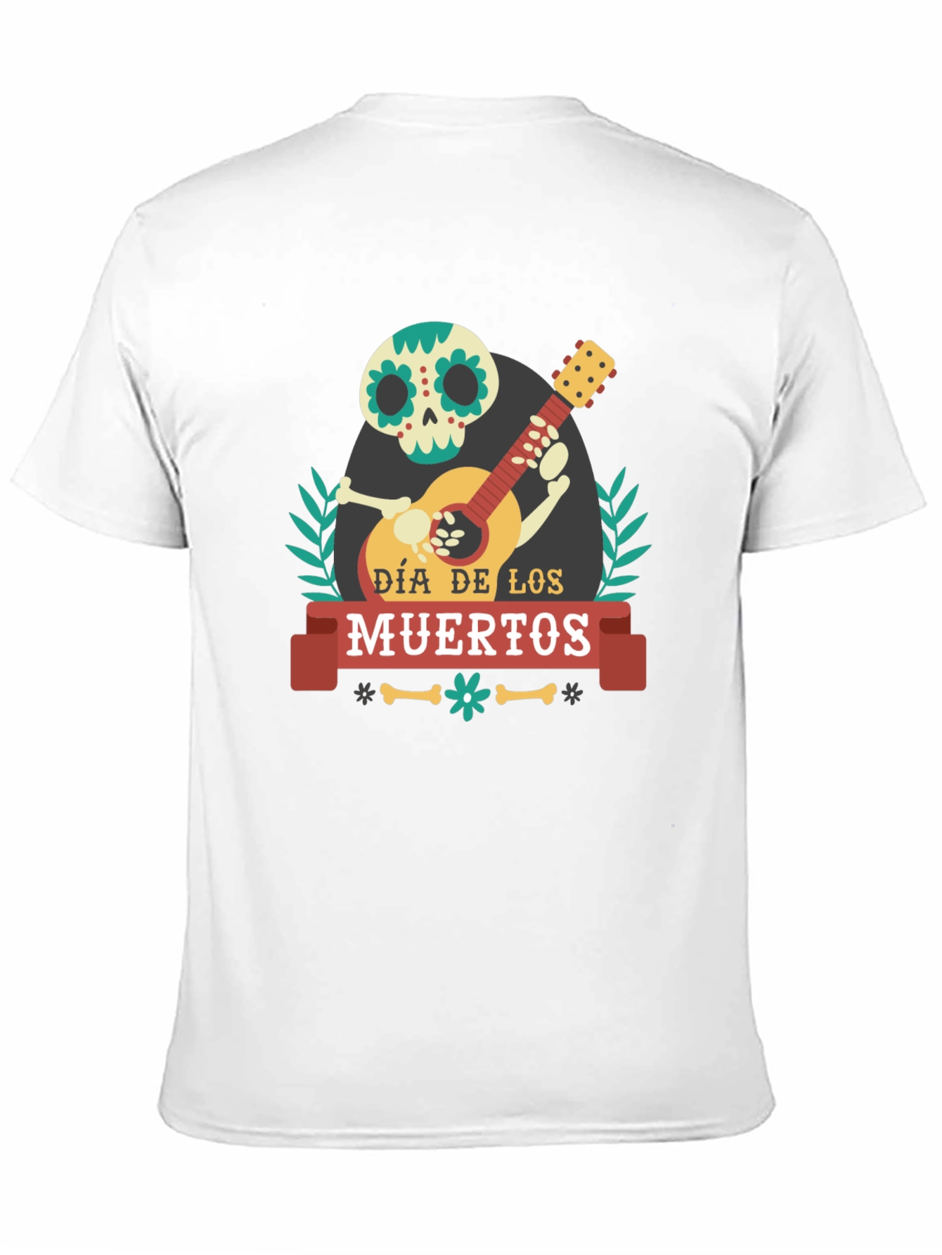 Dia de los Muertos Skeleton Guitar T-Shirt