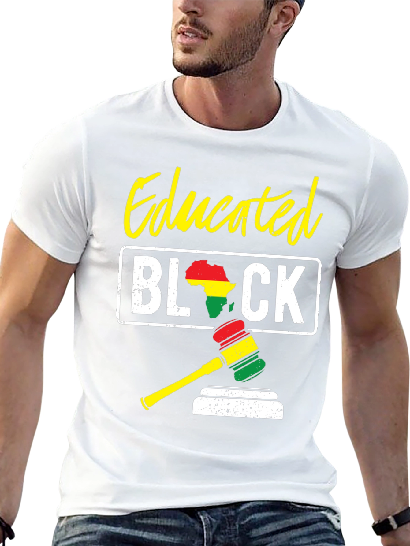 Educated Black Gavel T-Shirt