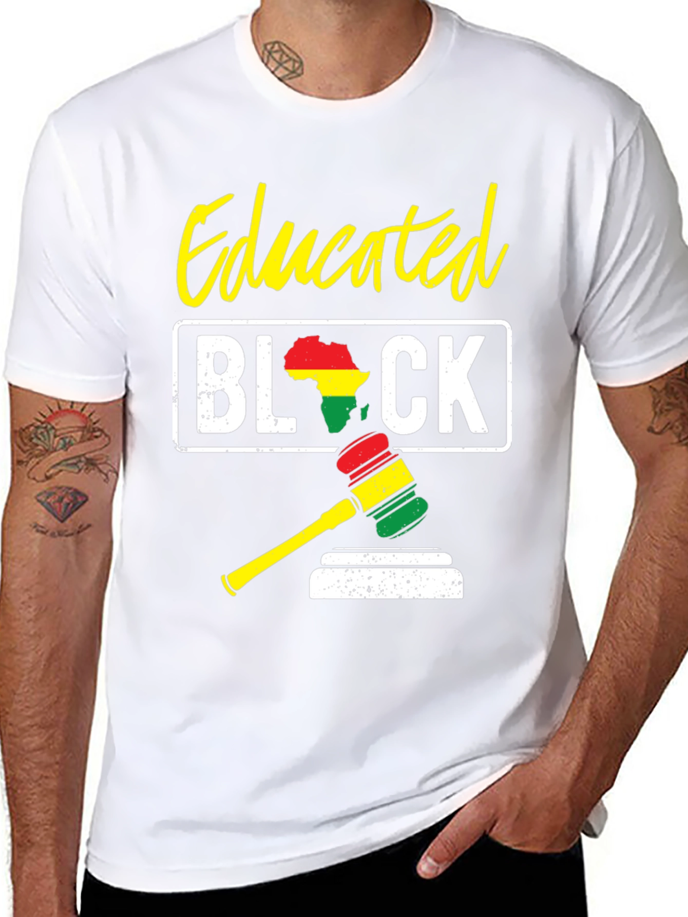 Educated Black Gavel T-Shirt