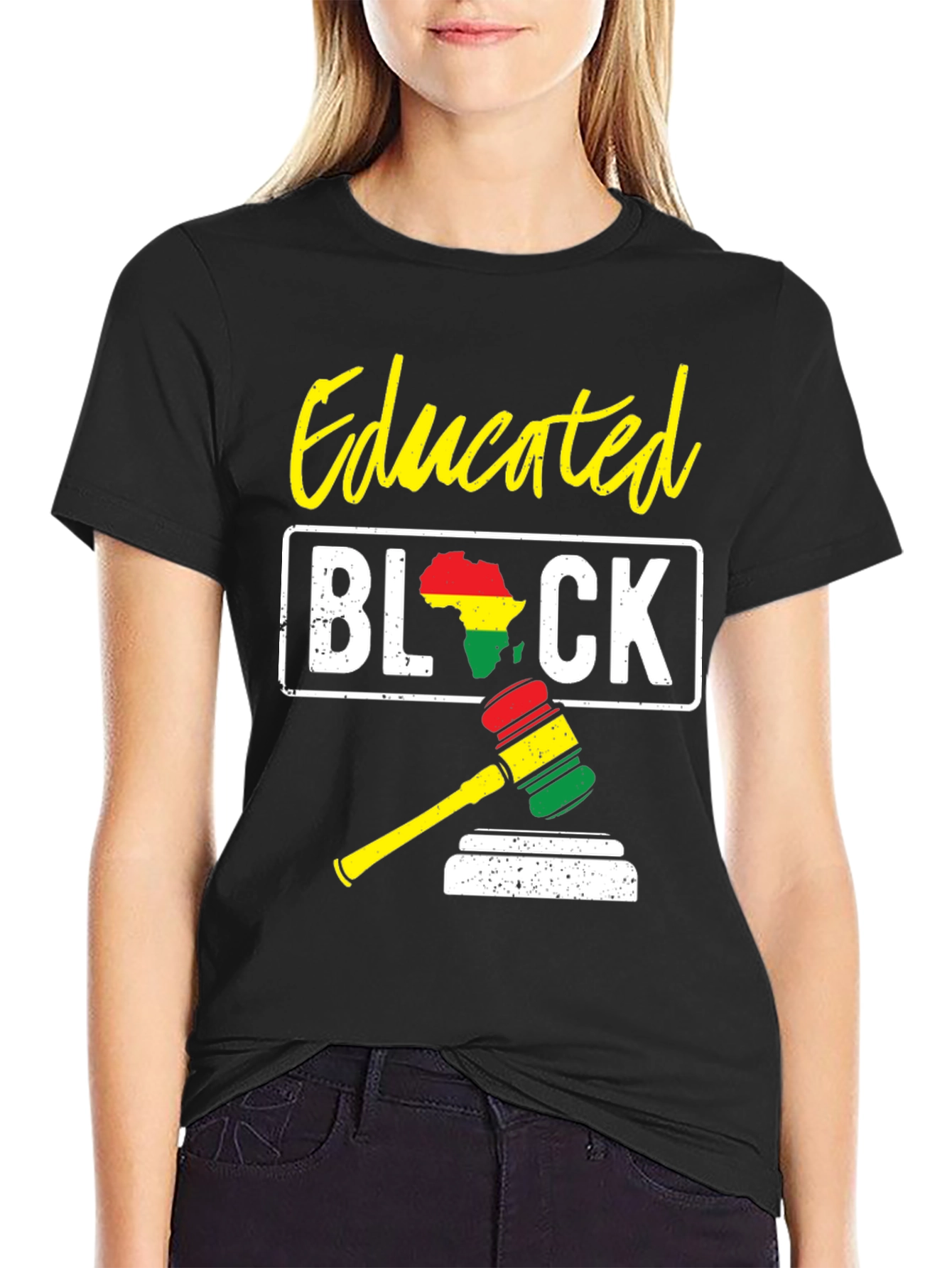 Educated Black Gavel T-Shirt