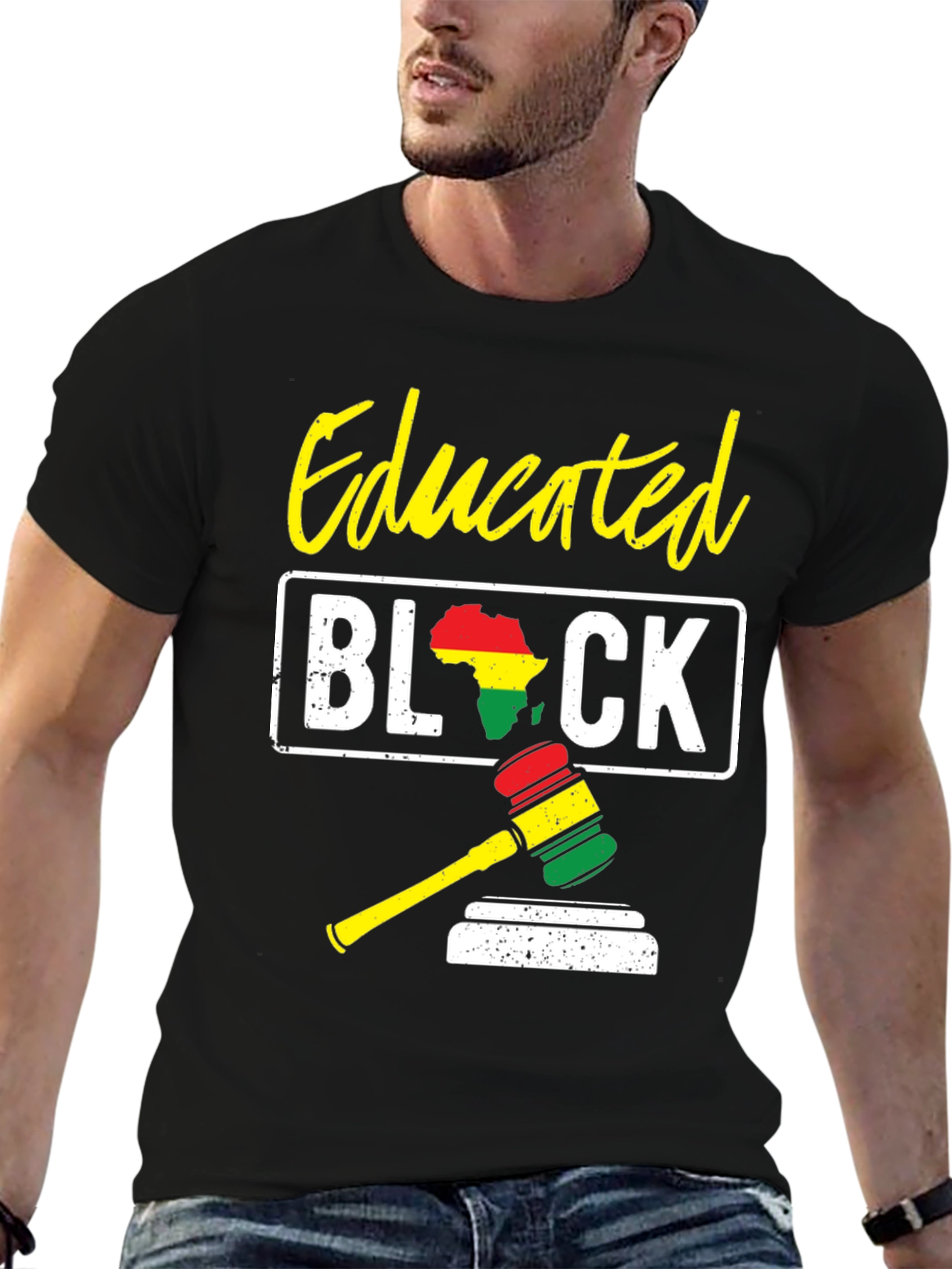 Educated Black Gavel T-Shirt