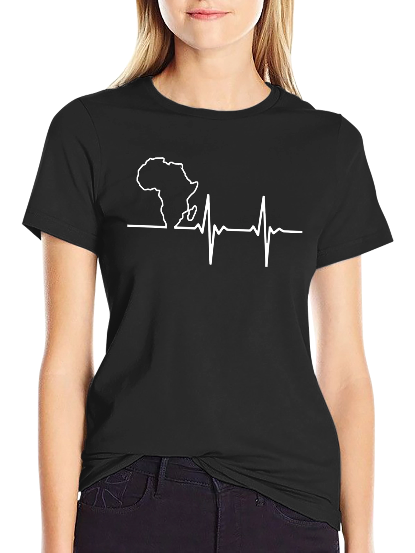 Africa Heartbeat T-Shirt - Continent Love Graphic Tee