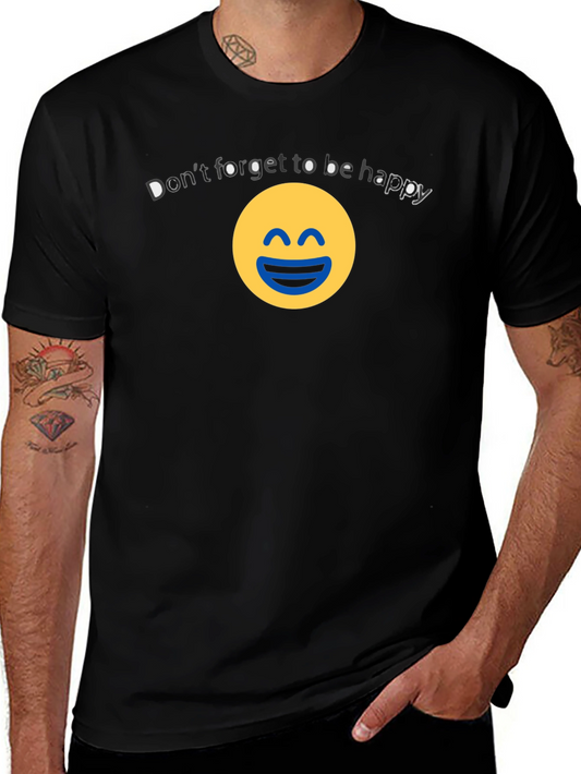 Be Happy Graphic Tee - Unisex Cotton Blend