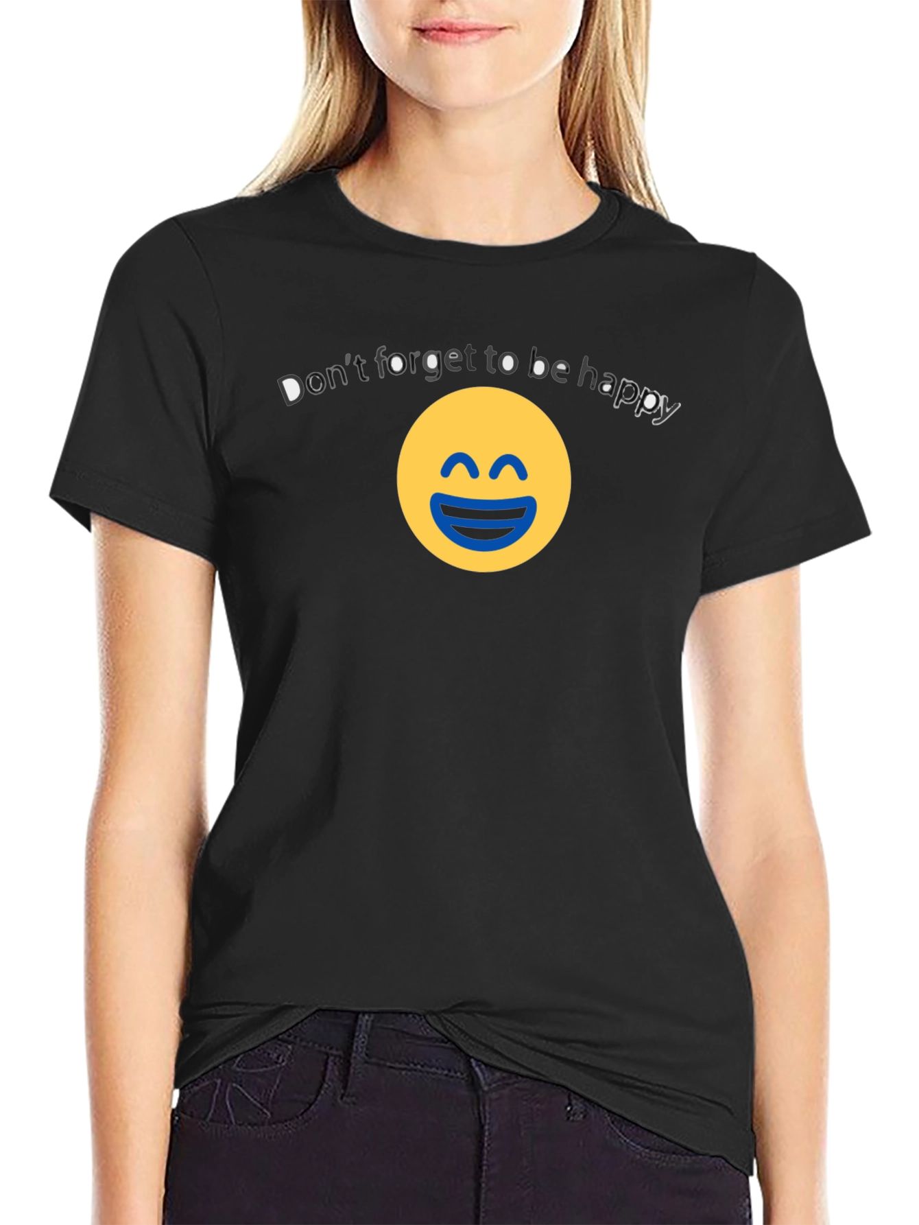 Be Happy Graphic Tee - Unisex Cotton Blend