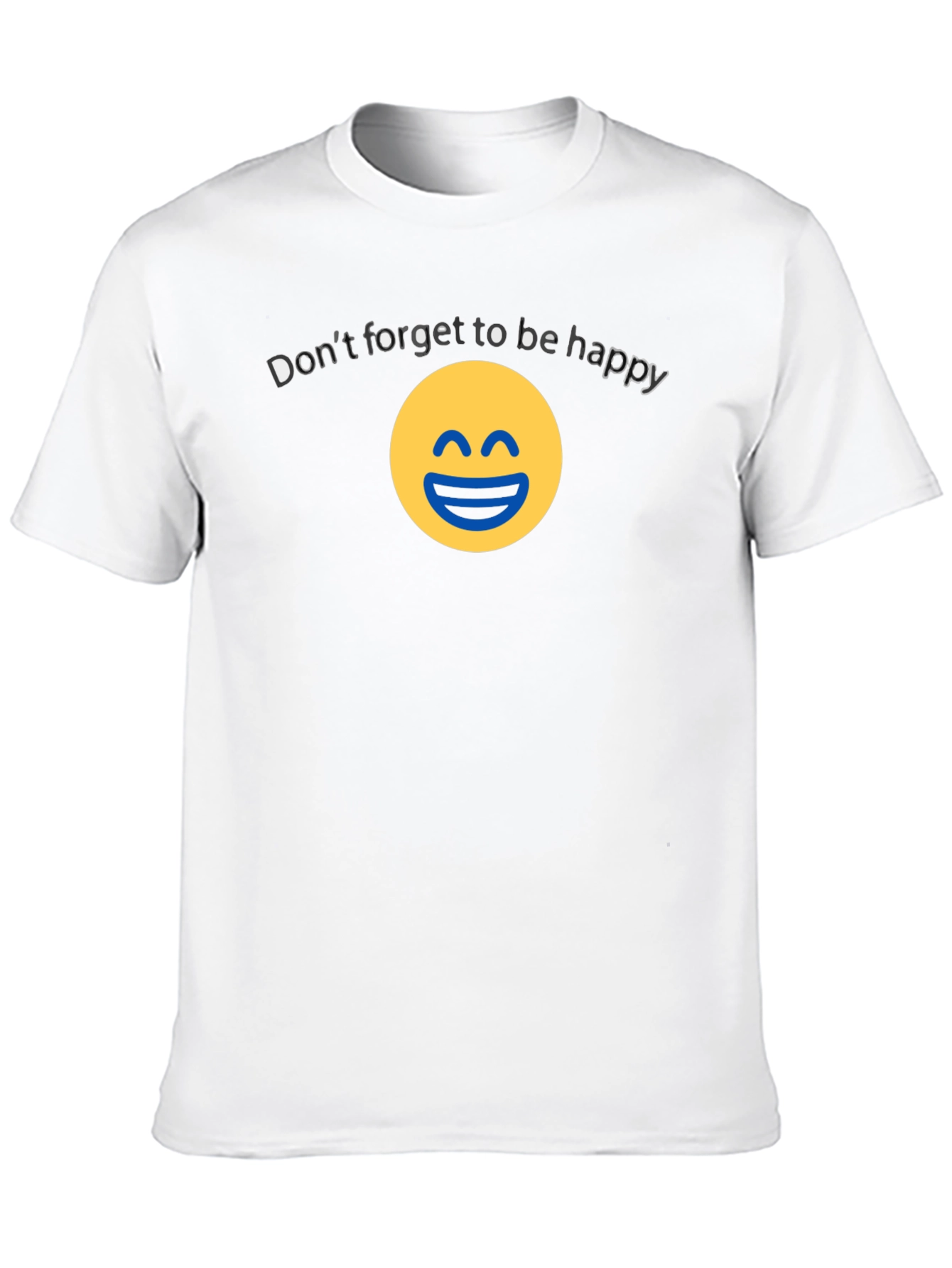 Be Happy Graphic Tee - Unisex Cotton Blend