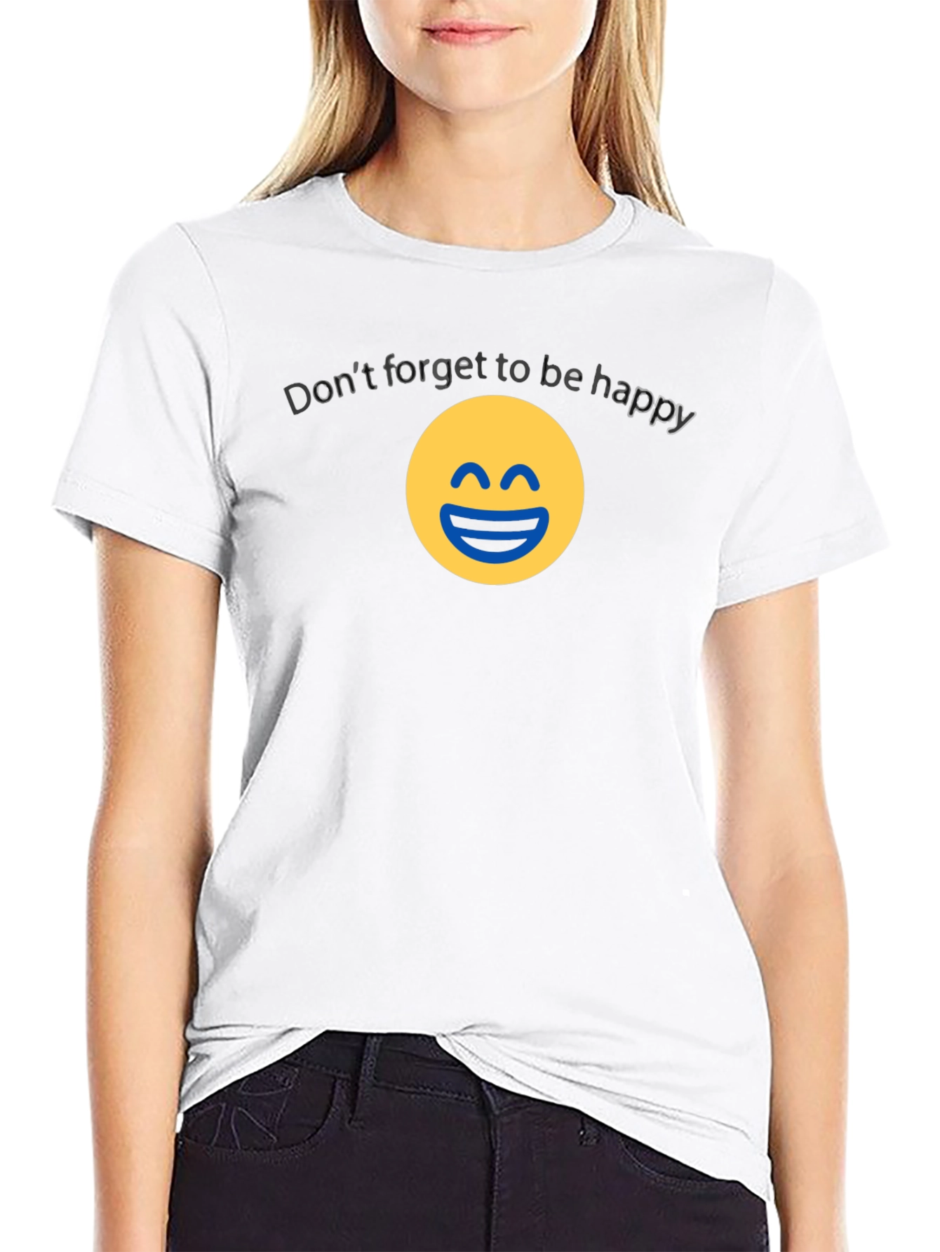 Be Happy Graphic Tee - Unisex Cotton Blend