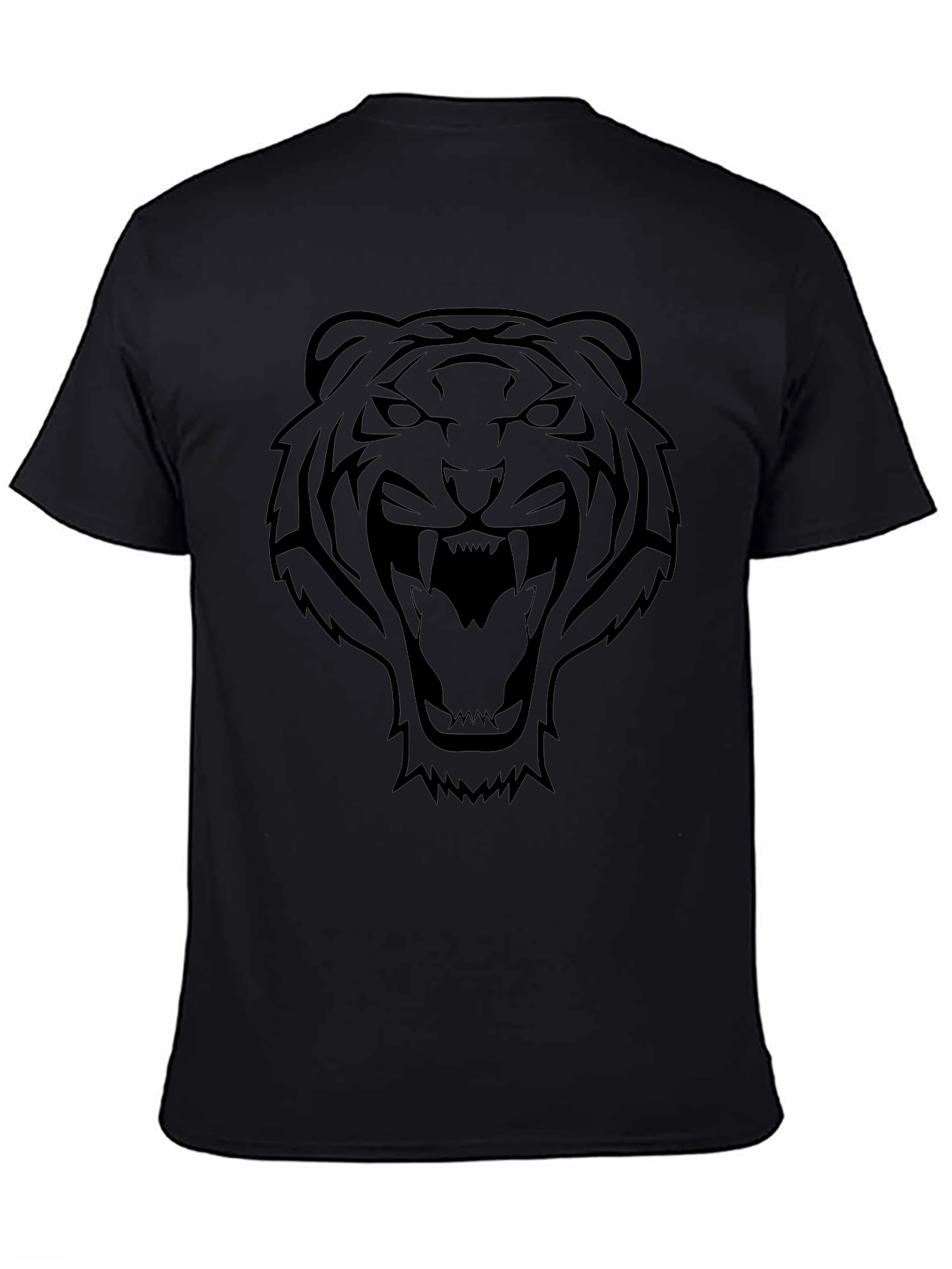 Bold Tiger Graphic Tee - Black