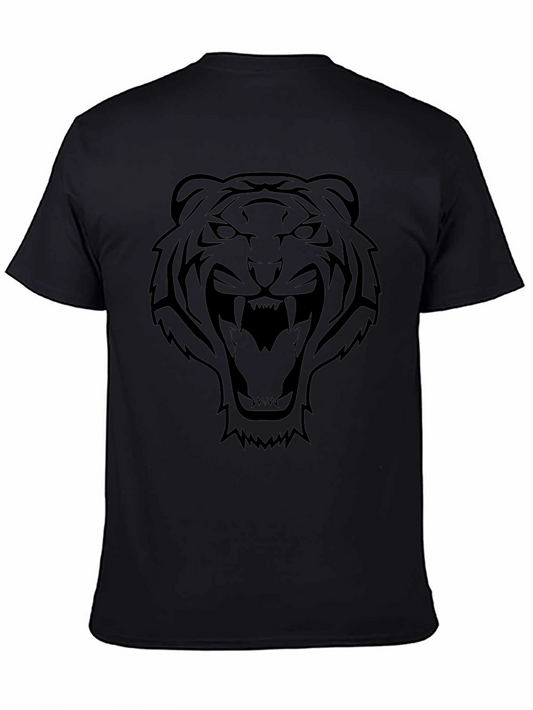 Bold Tiger Graphic Tee - Black