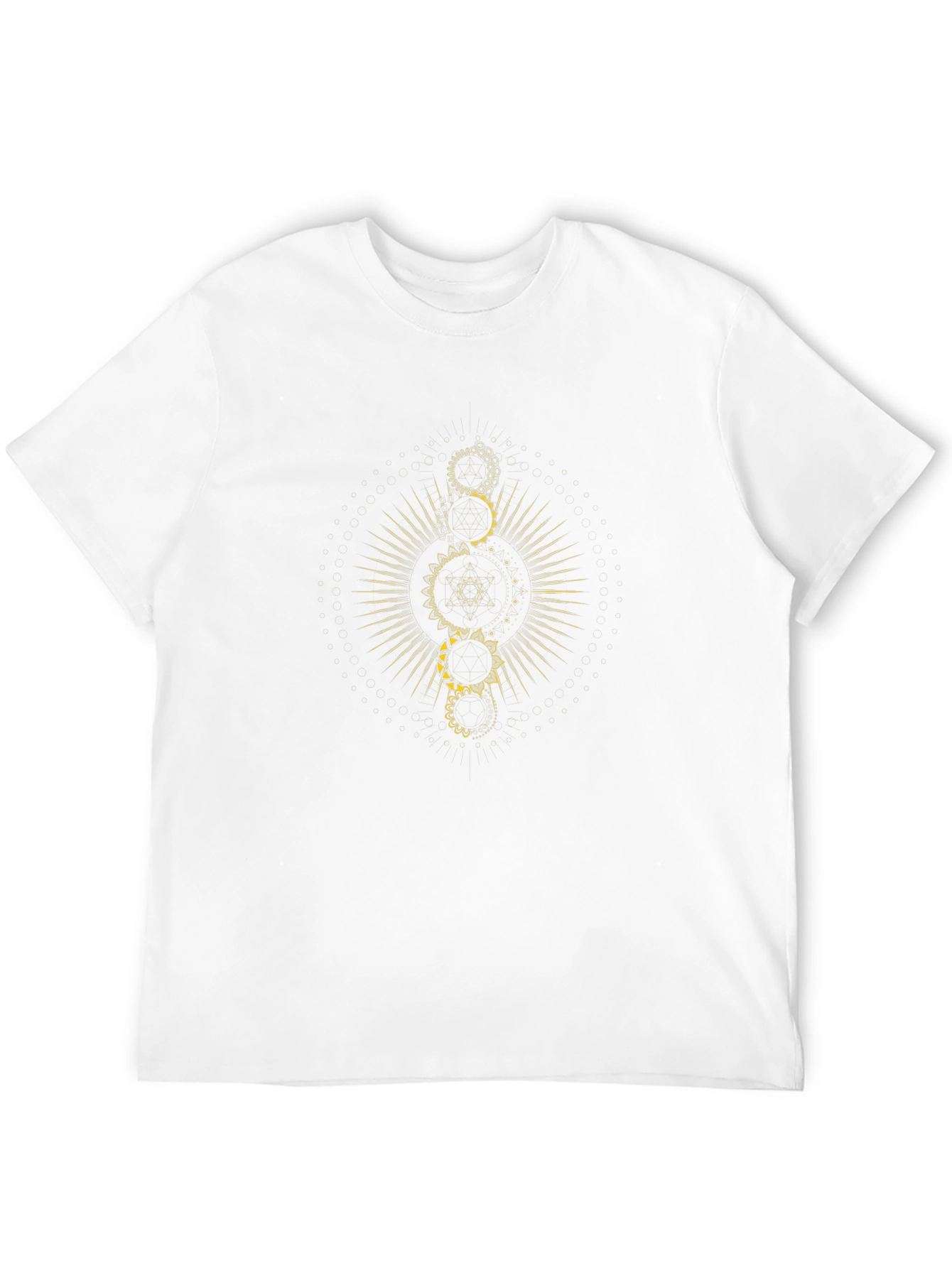 Geometric Snake Design Black T-Shirt