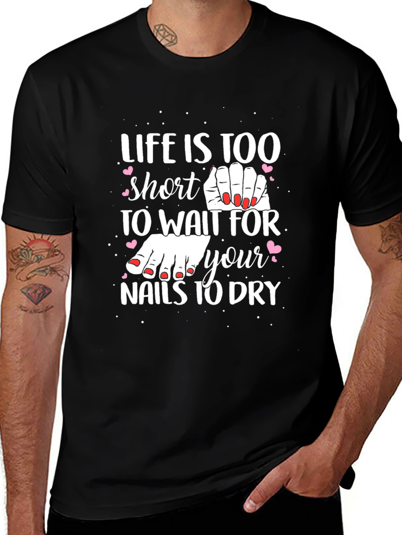 Life is Too Short Nail Polish T-Shirt