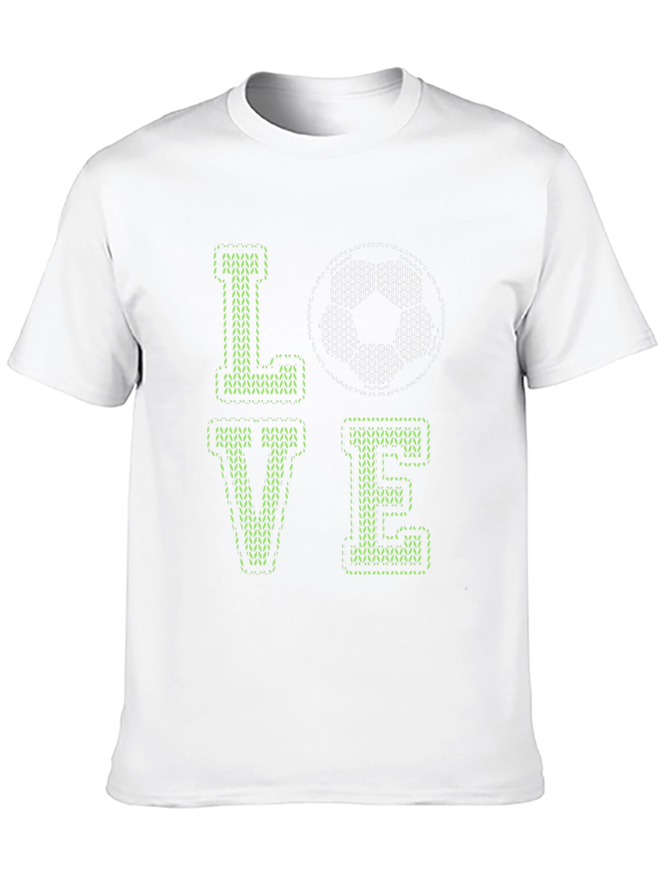 Love Soccer Graphic Black T-Shirt