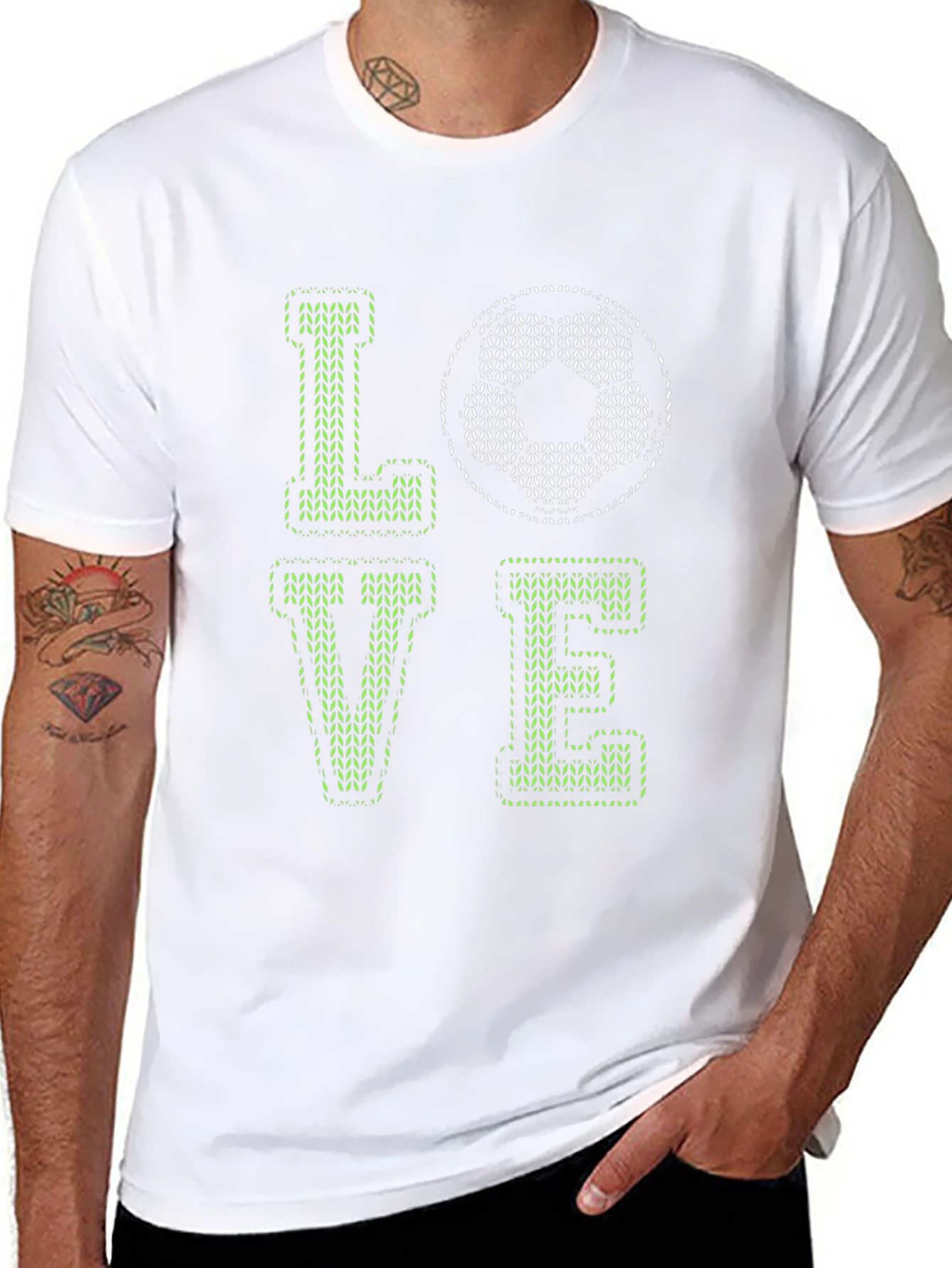 Love Soccer Graphic Black T-Shirt
