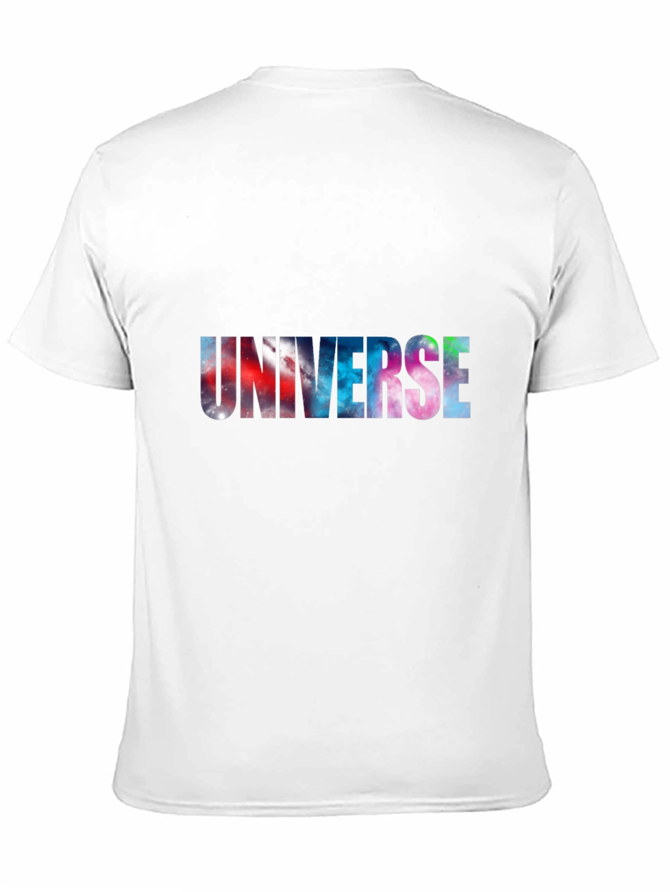 Universe Galaxy Print Black T-Shirt