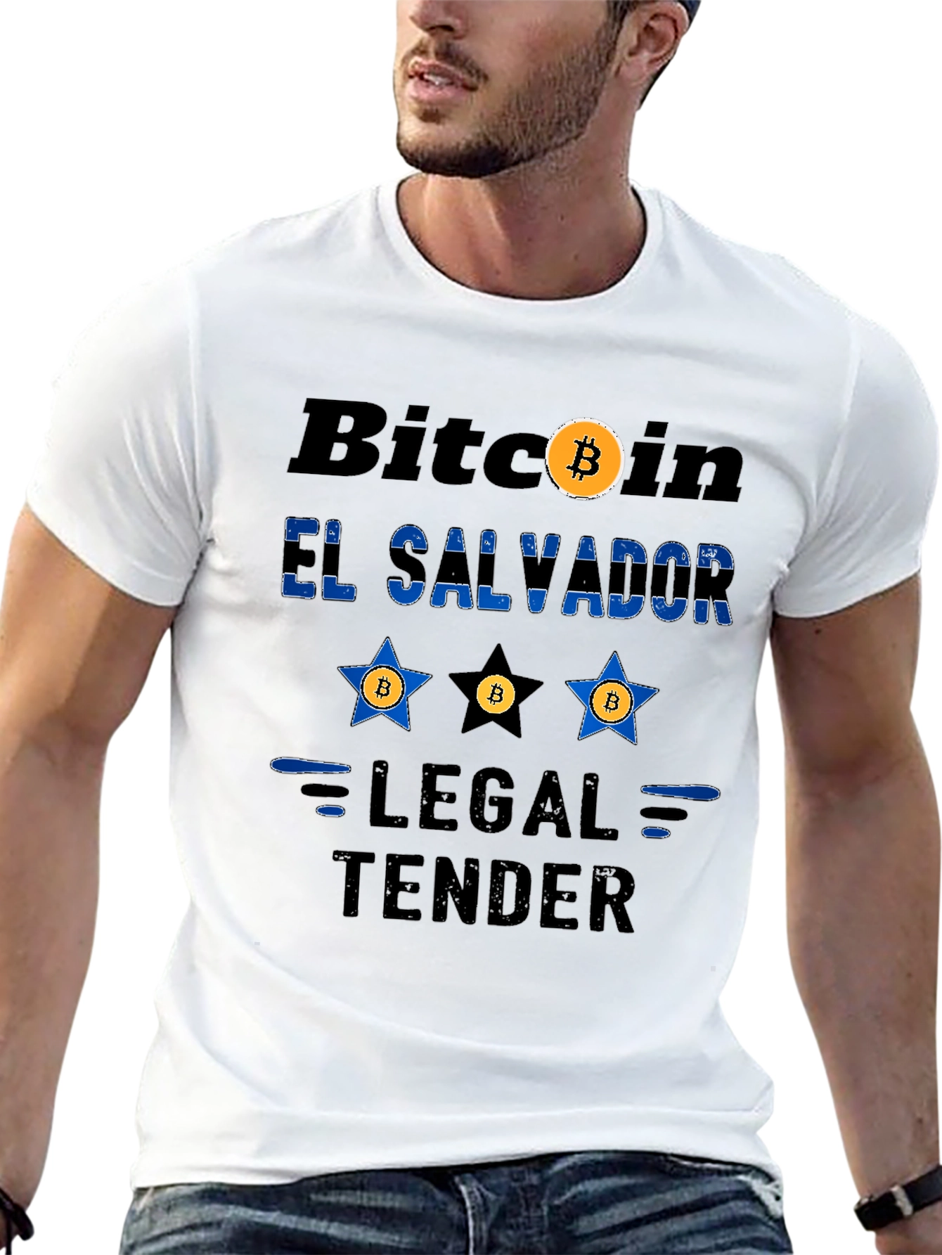 Bitcoin El Salvador Legal Tender Novelty T-Shirt
