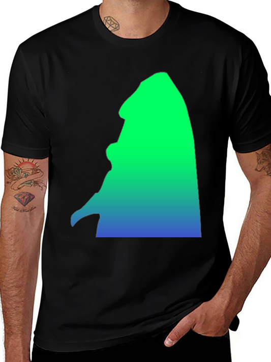 Gradient Silhouette Graphic Tee - Casual Comfort