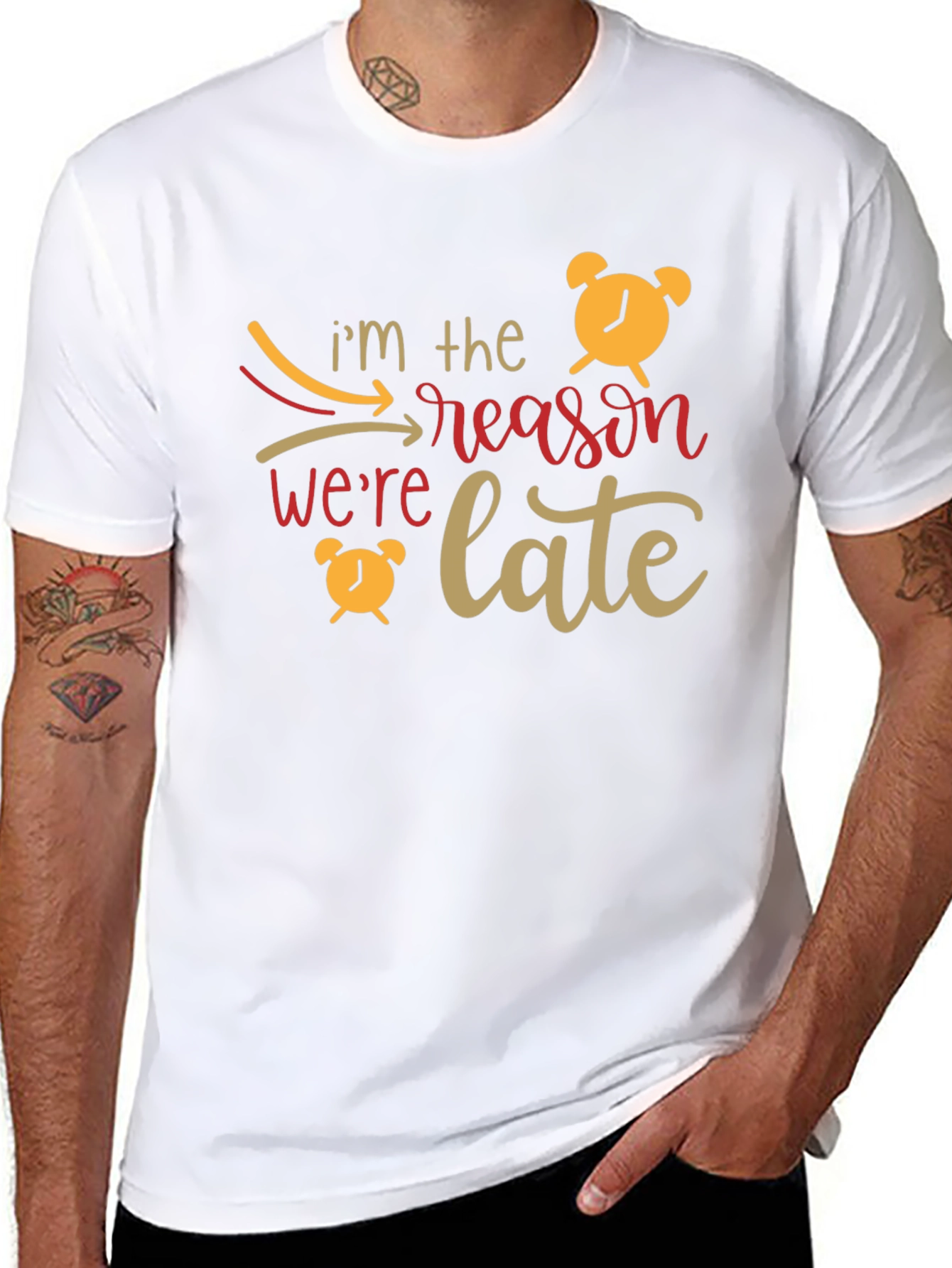 Im the Reason Were Late Graphic Tee