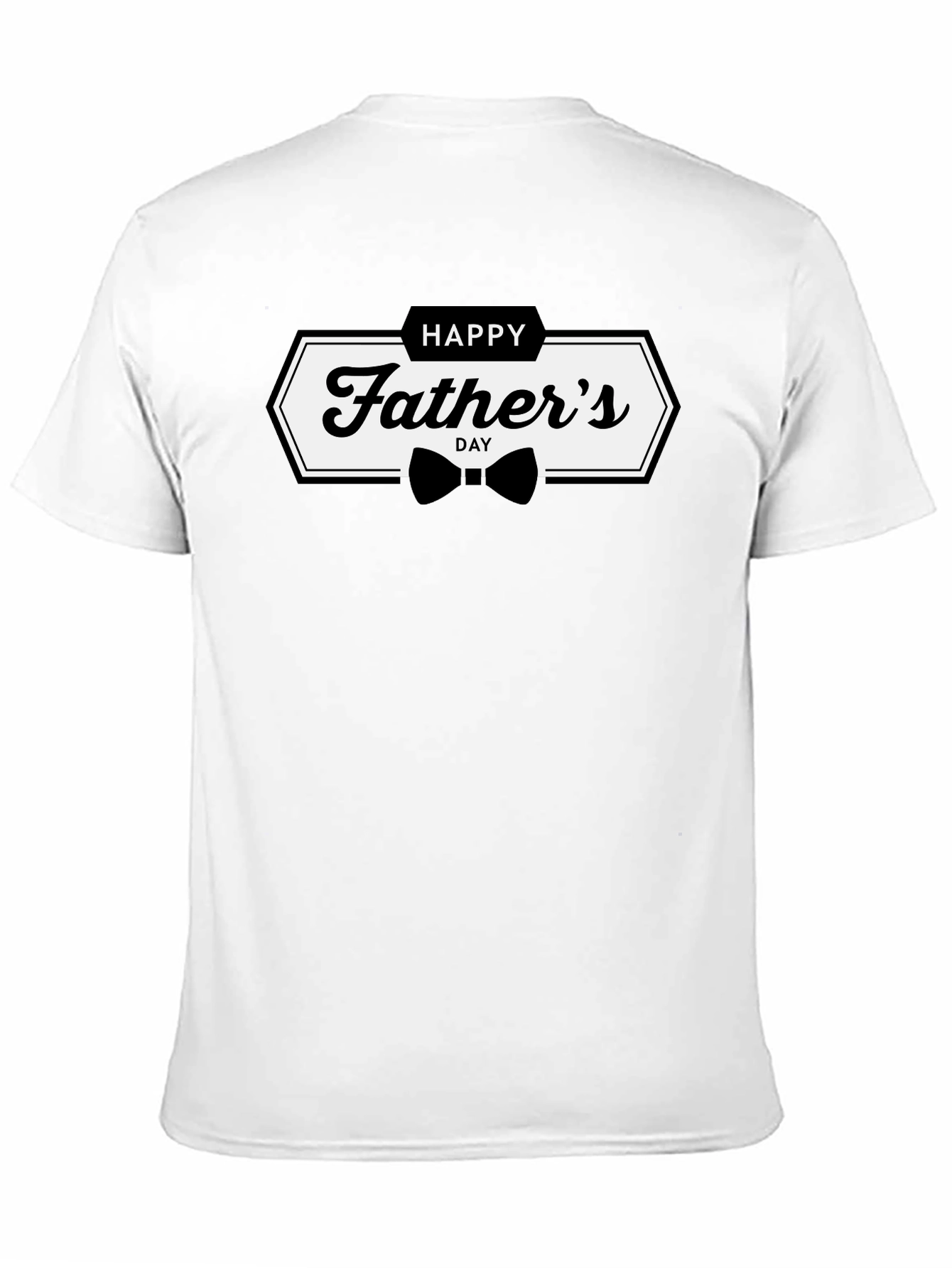 Happy Fathers Day Graphic Tee - Black