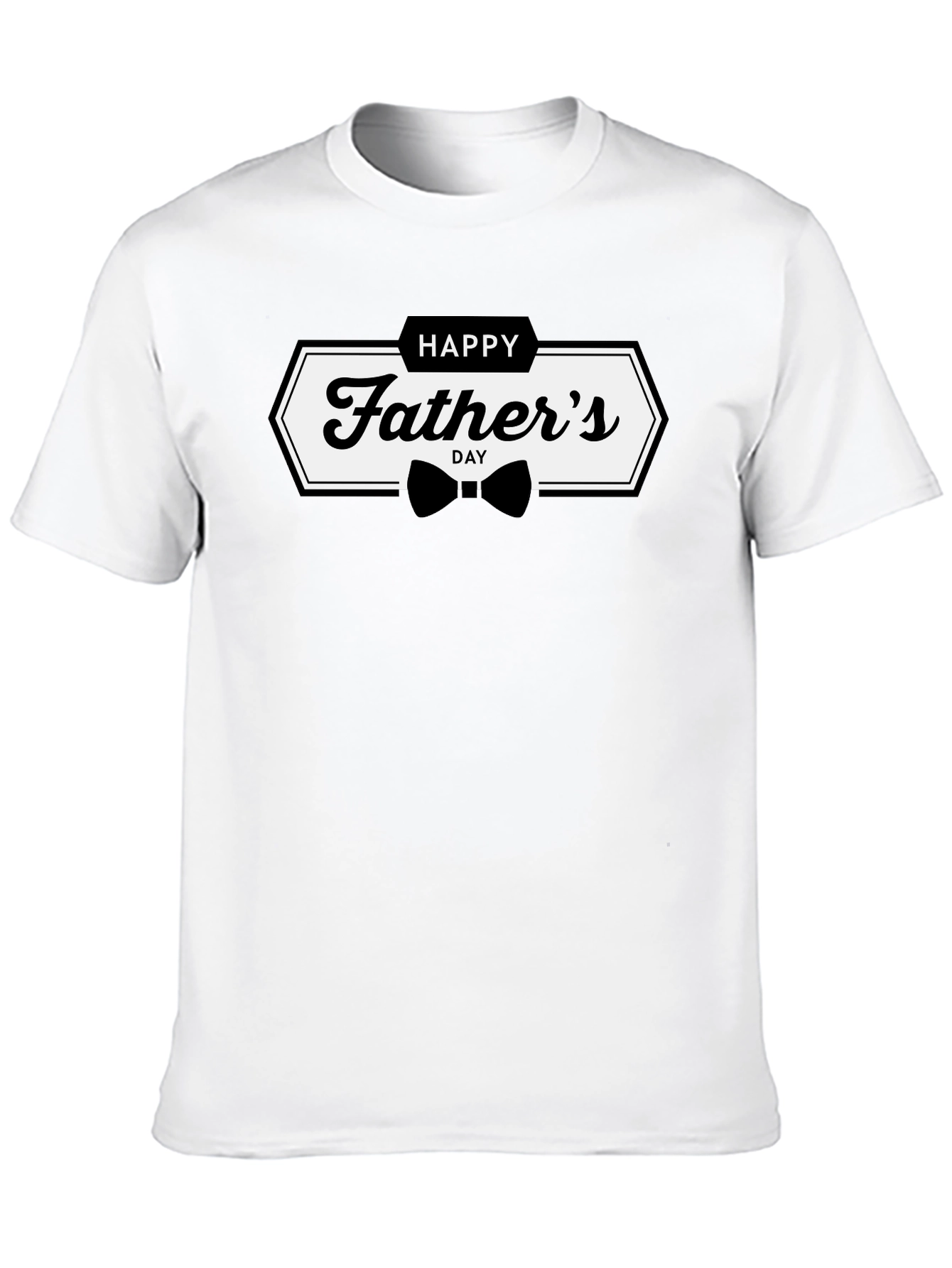 Happy Fathers Day Graphic Tee - Black