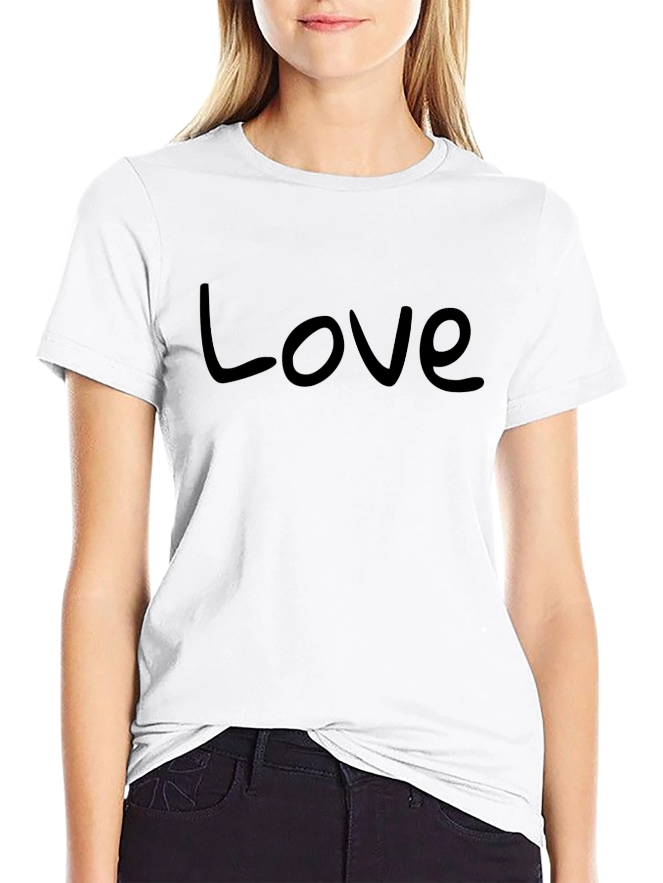 Love Black T-Shirt - Stylish & Comfortable