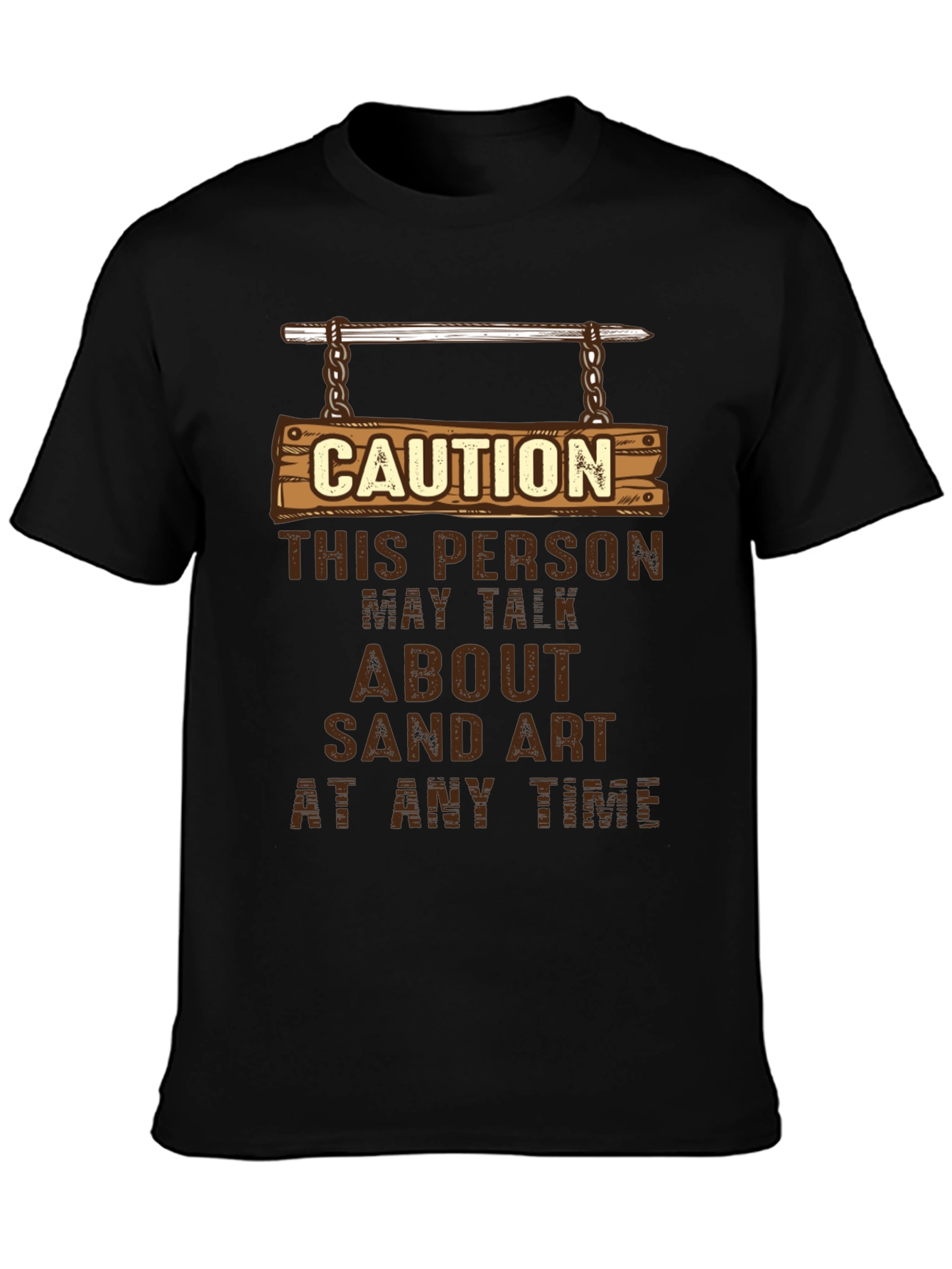 Caution Sand Art T-Shirt