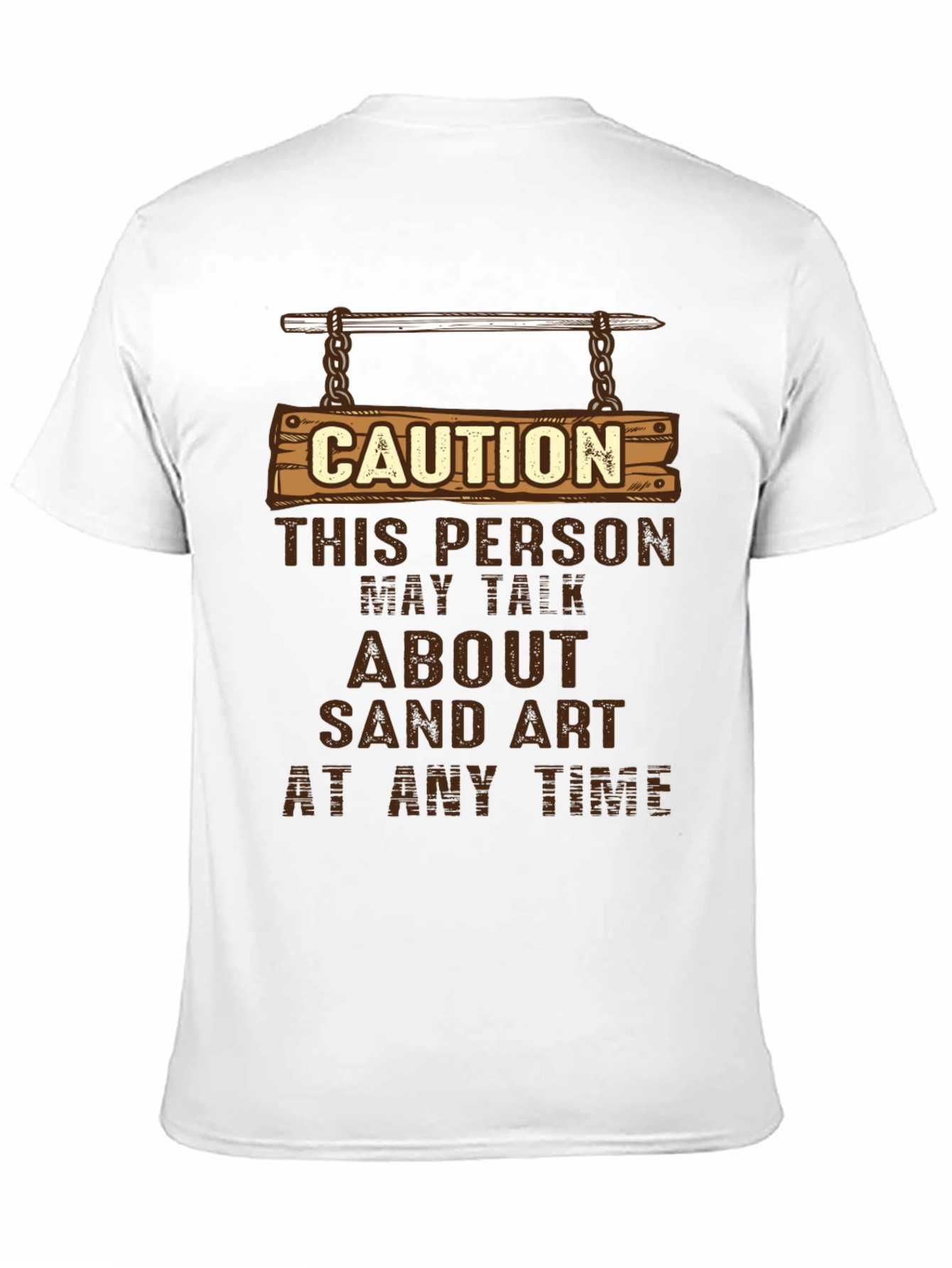 Caution Sand Art T-Shirt