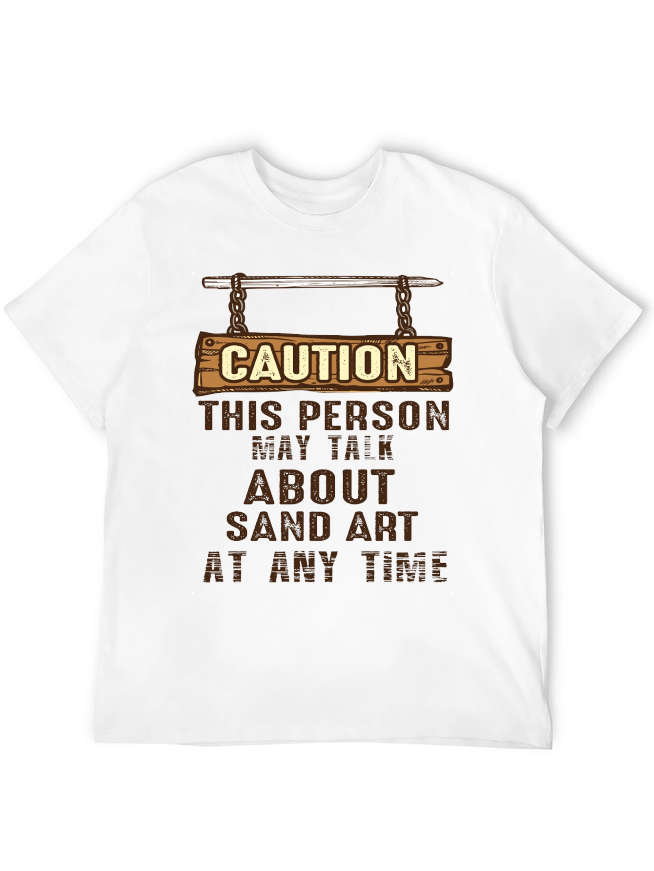Caution Sand Art T-Shirt