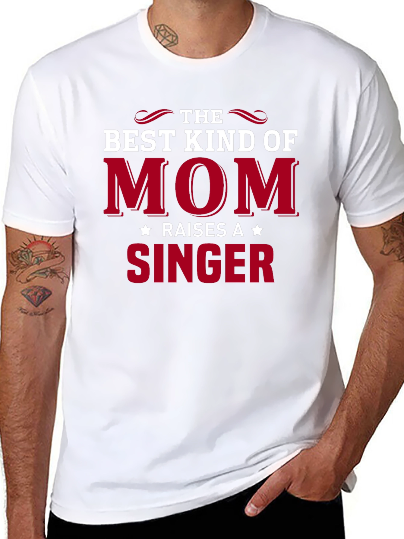Best Kind of Mom Raises a Singer Black T-Shirt