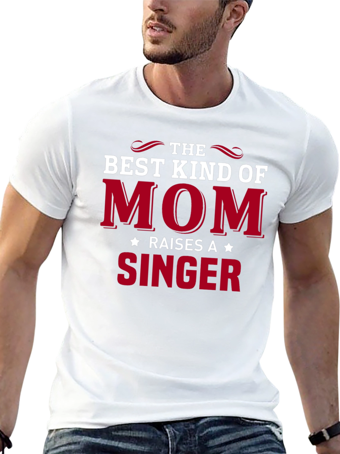 Best Kind of Mom Raises a Singer Black T-Shirt