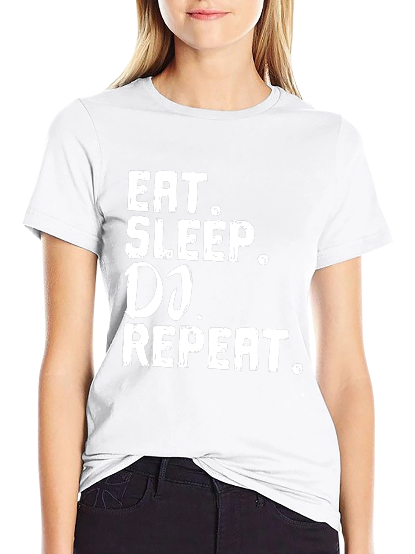 Eat Sleep DJ Repeat Graphic T-Shirt