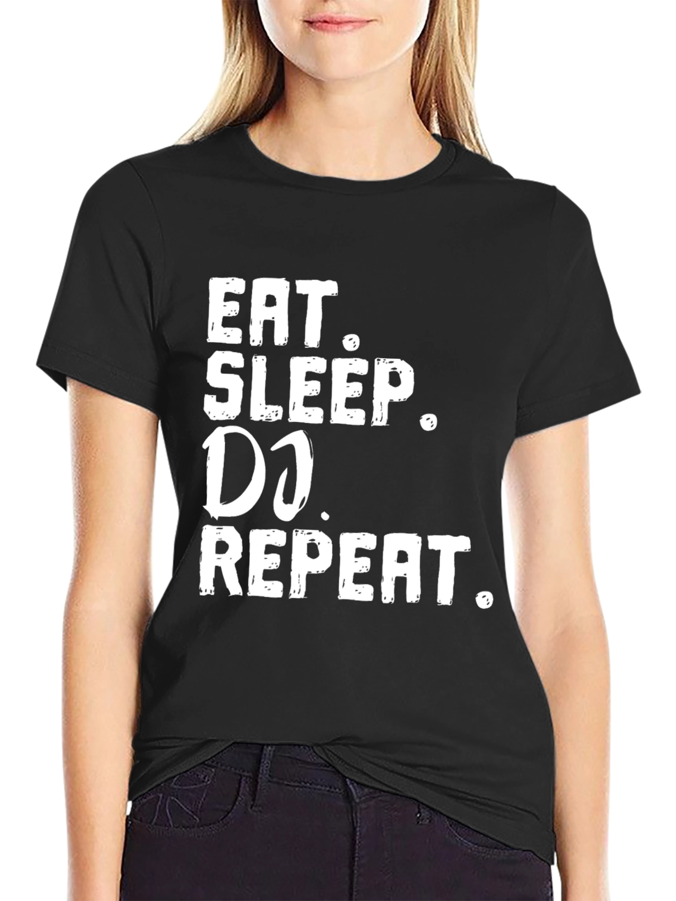 Eat Sleep DJ Repeat Graphic T-Shirt