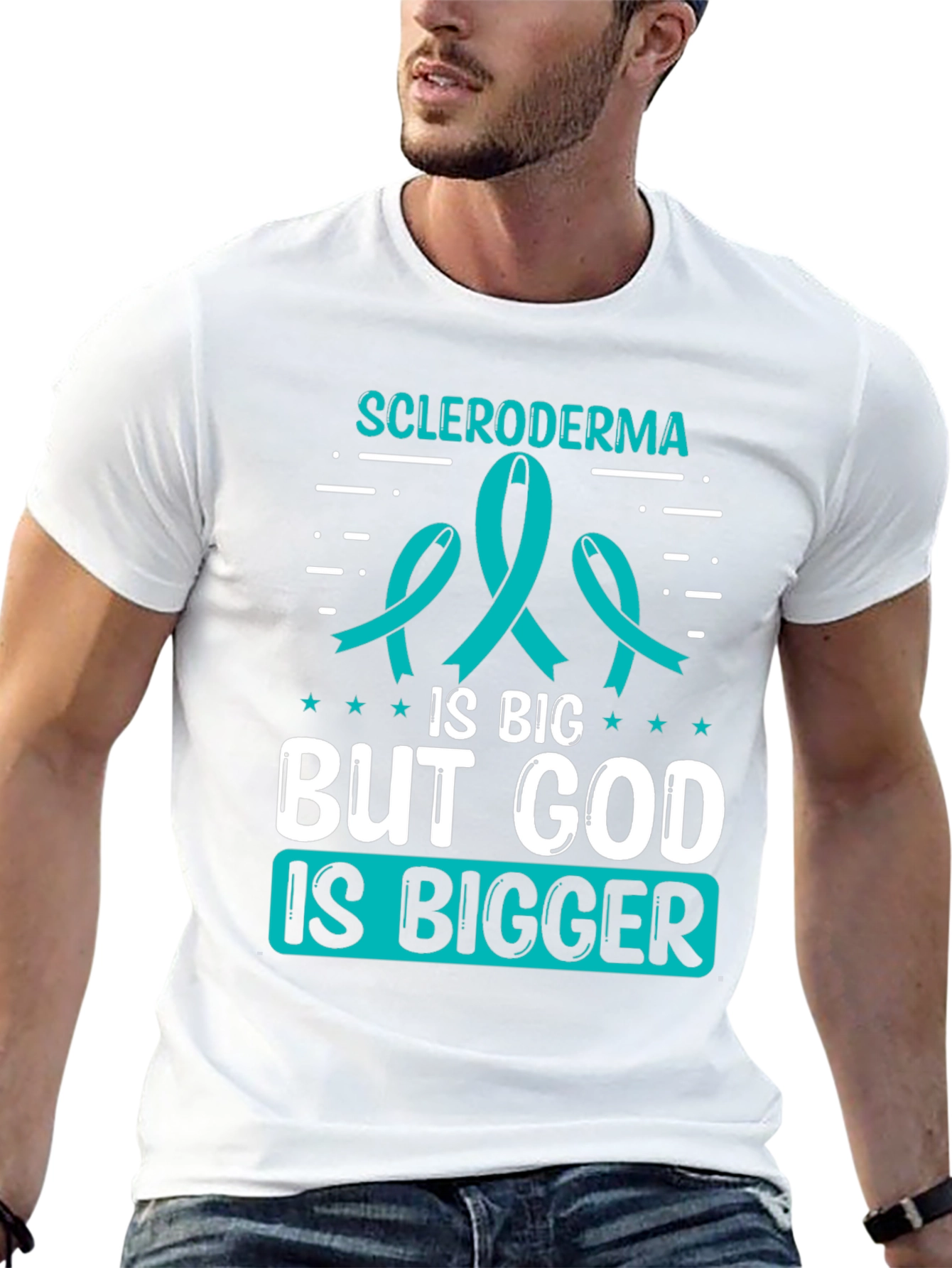 Scleroderma Awareness T-Shirt - God Is Bigger