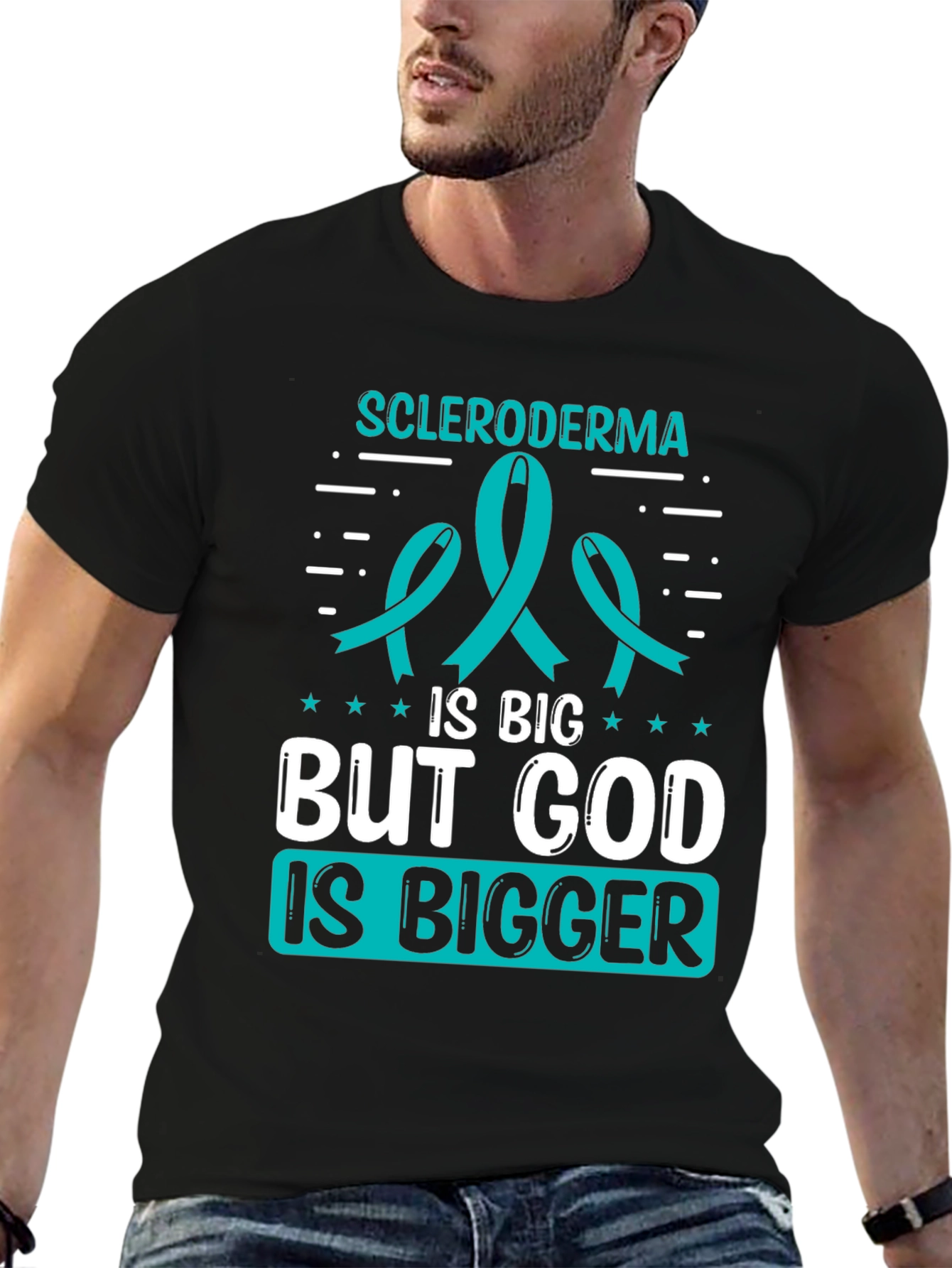 Scleroderma Awareness T-Shirt - God Is Bigger